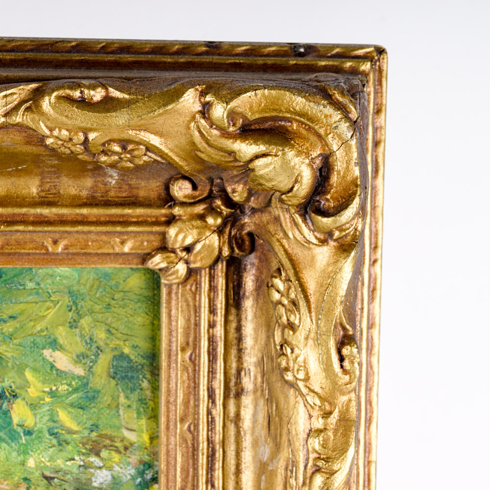 Signed Student Oil Painting "Cora Bliss Taylor's Studio"