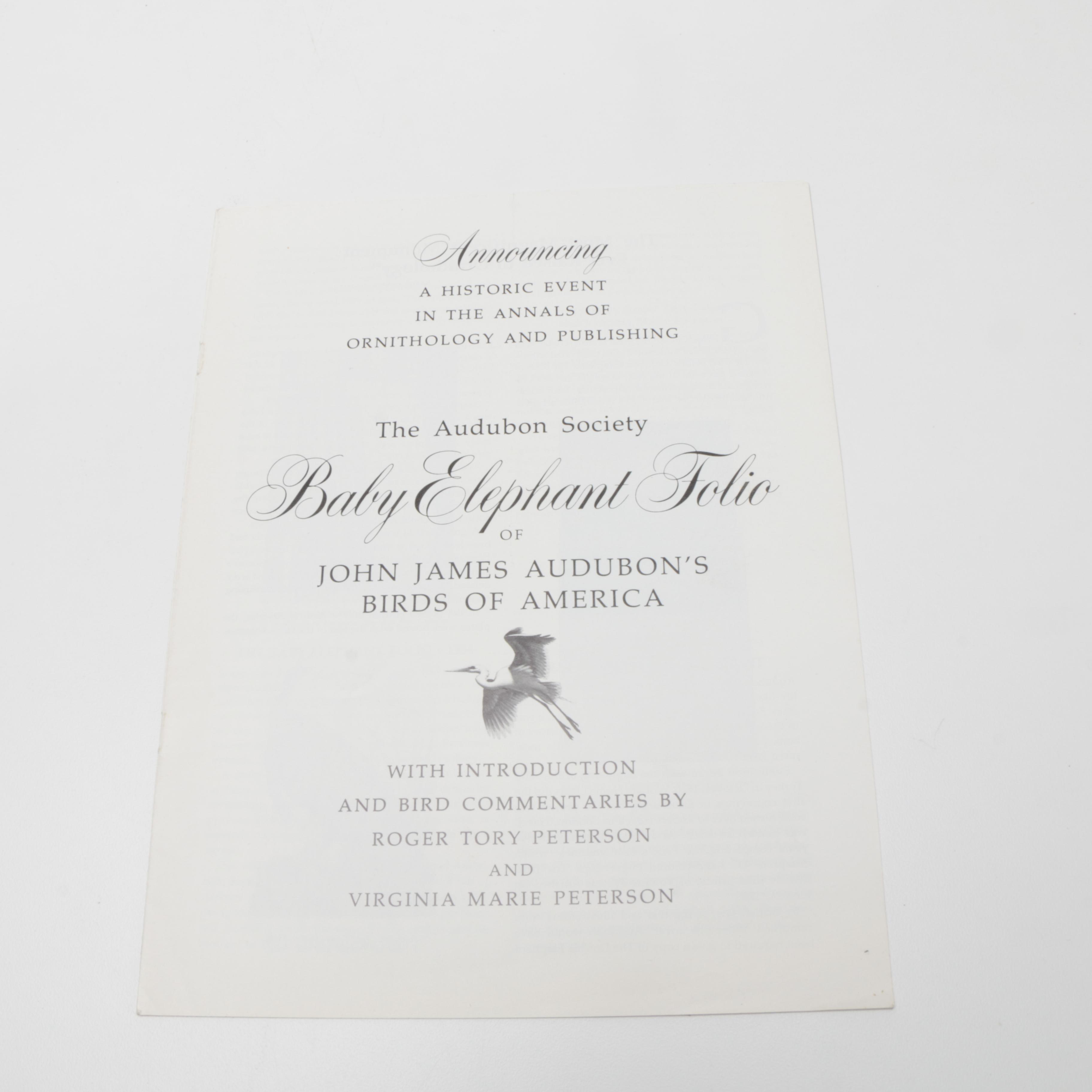 Roger and Virginia Peterson Limited Edition "John James Audubon's Birds of American"