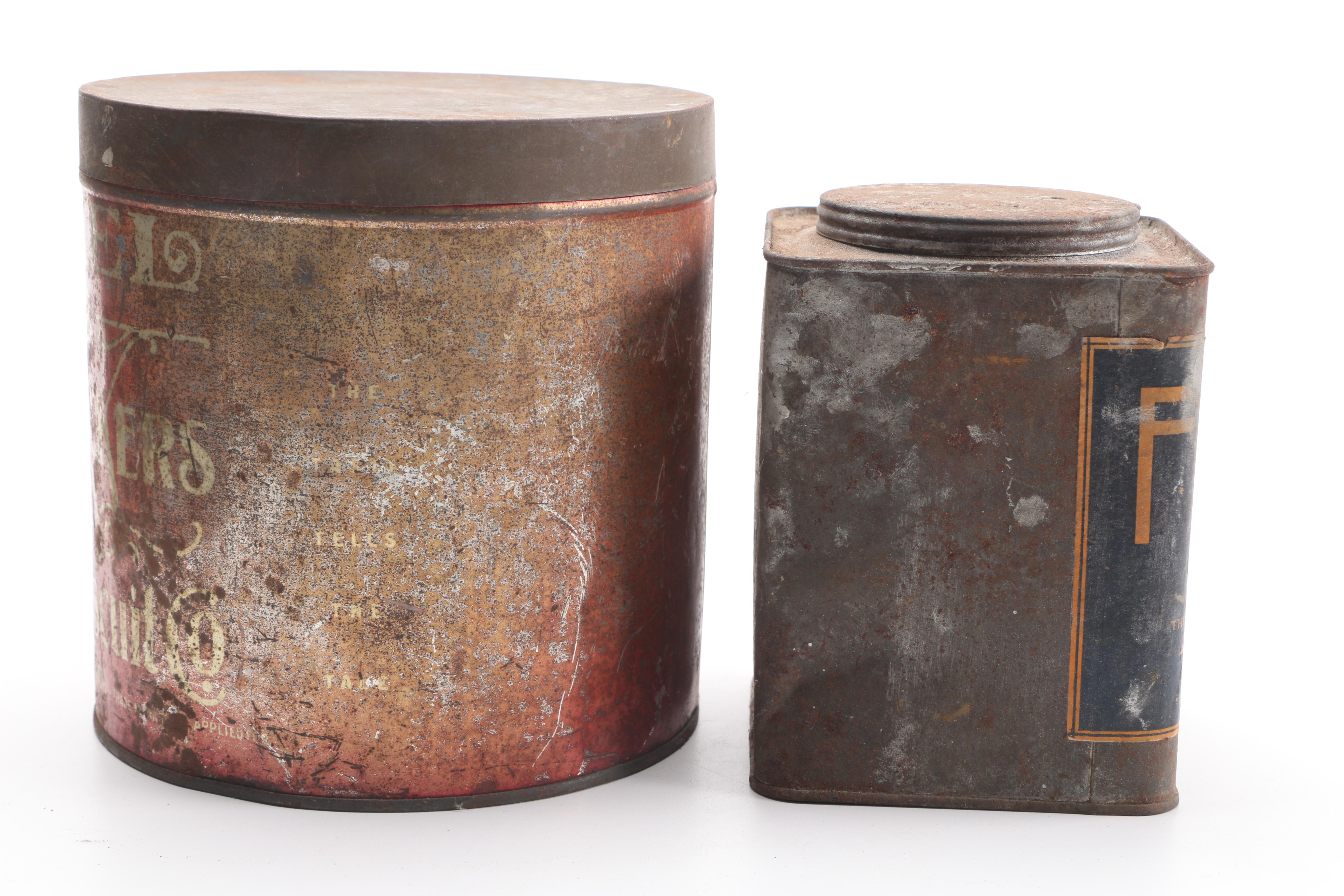 Vintage Cans and Containers for Spices and Dry Goods