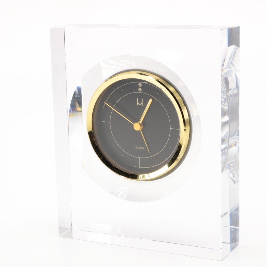 Hoya Crystal Mantel Clock