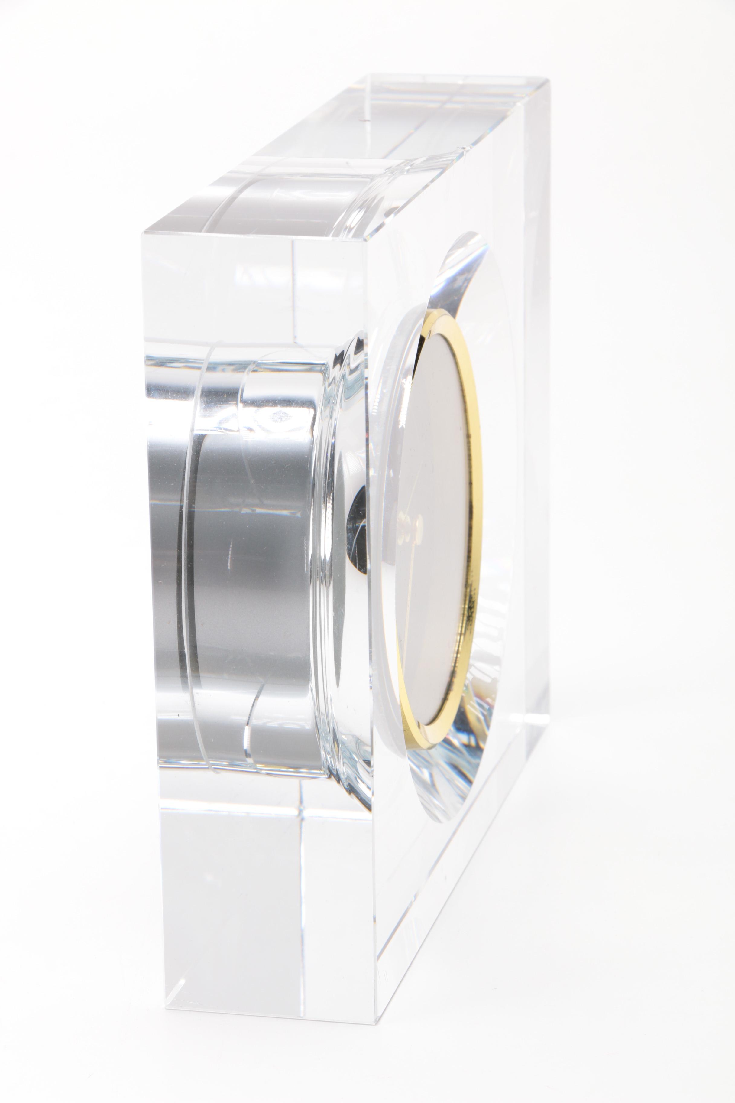 Hoya Crystal Mantel Clock