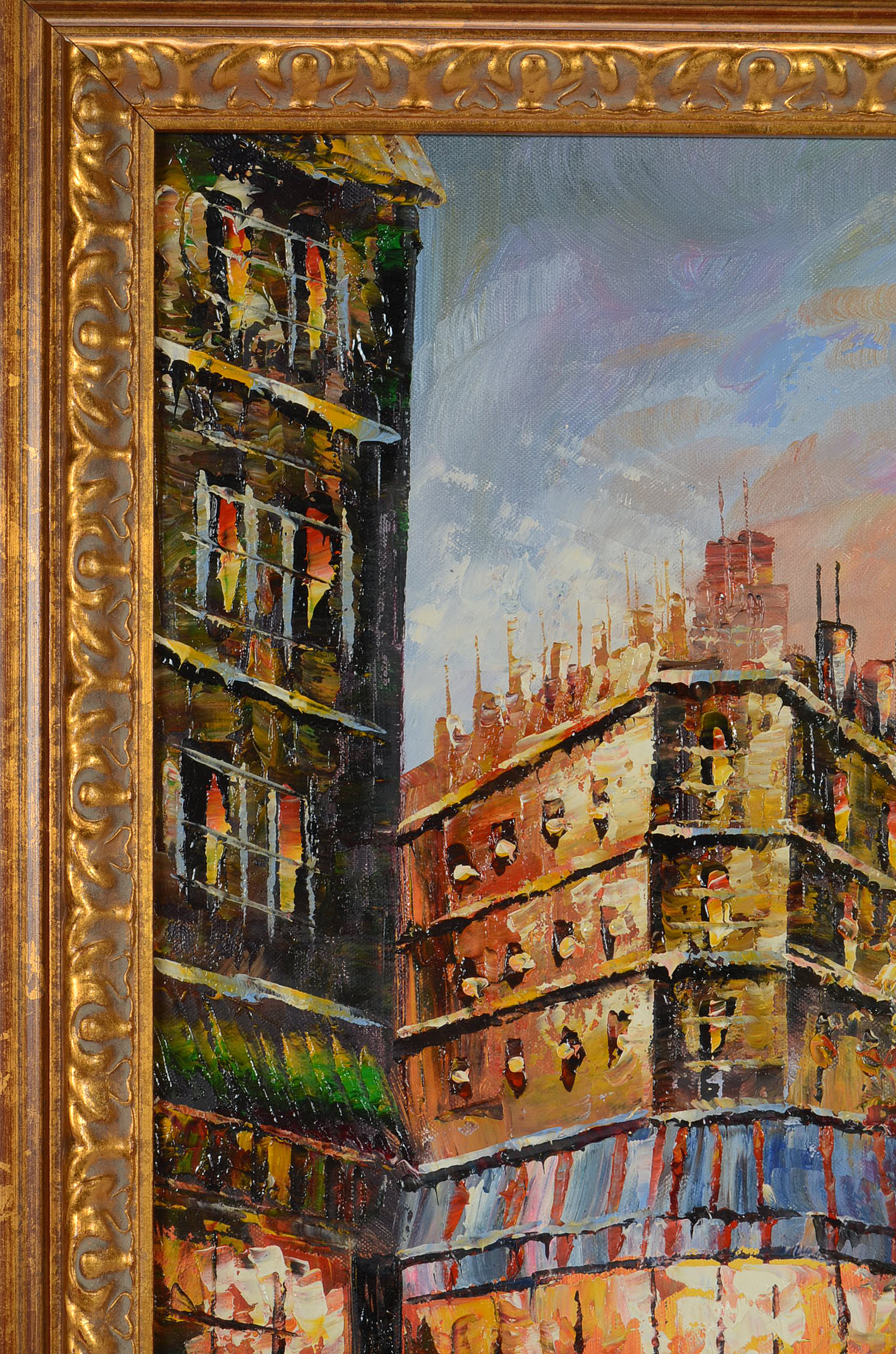 Parisian Oil on Canvas