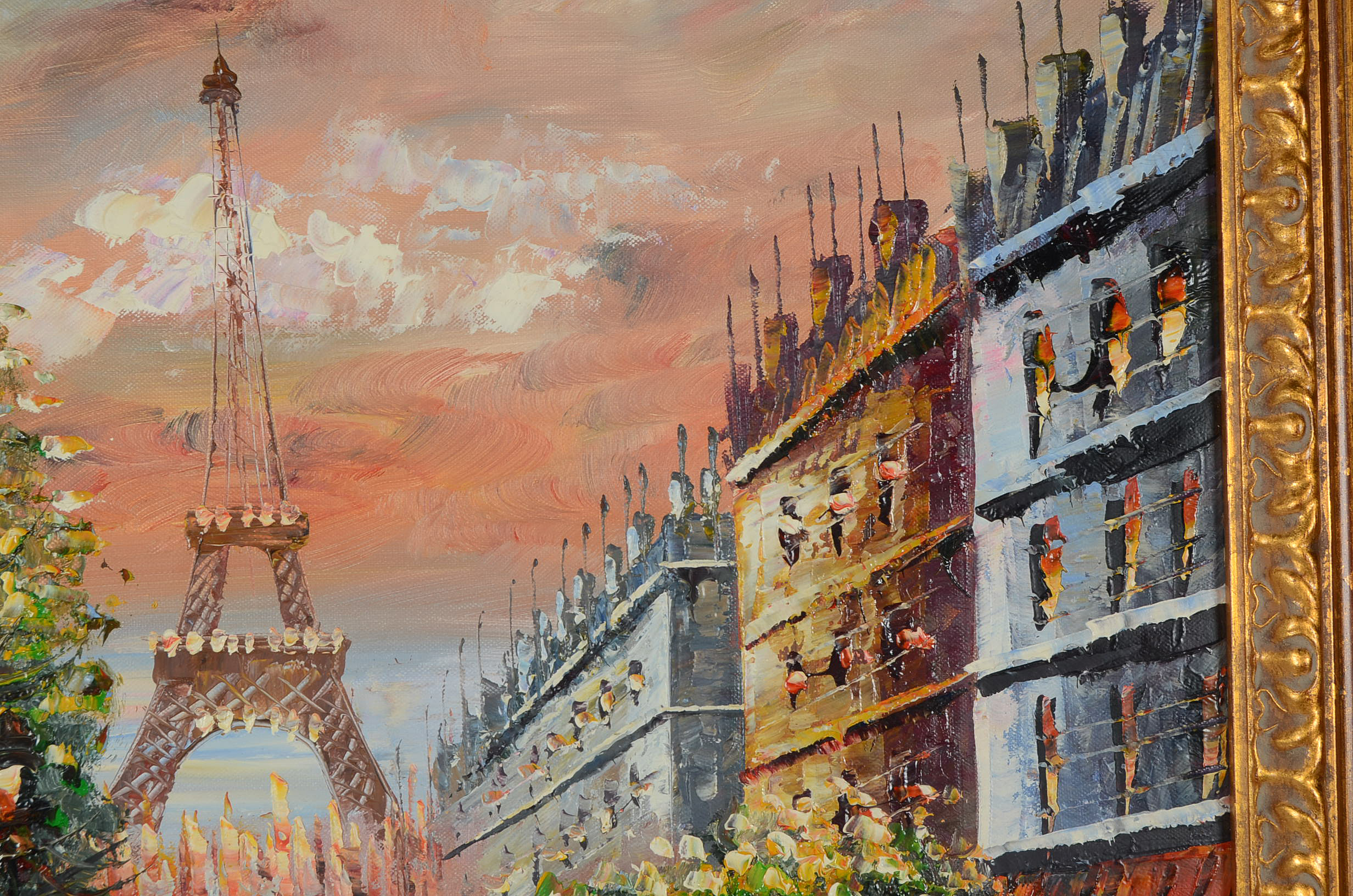 Parisian Oil on Canvas