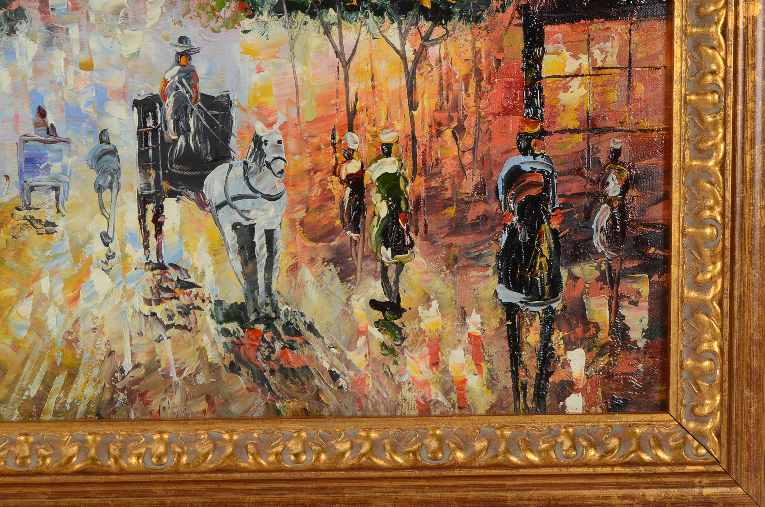 Parisian Oil on Canvas