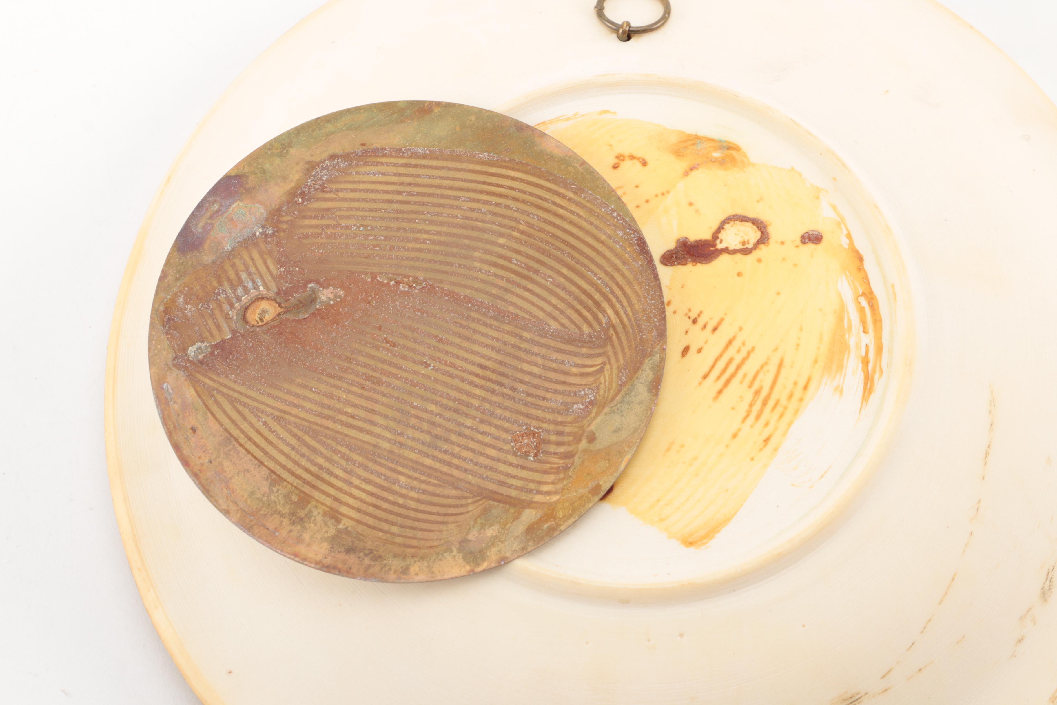 Vintage Alberto Santangela Limited Edition Cast Alabaster Plate "La Nativita"