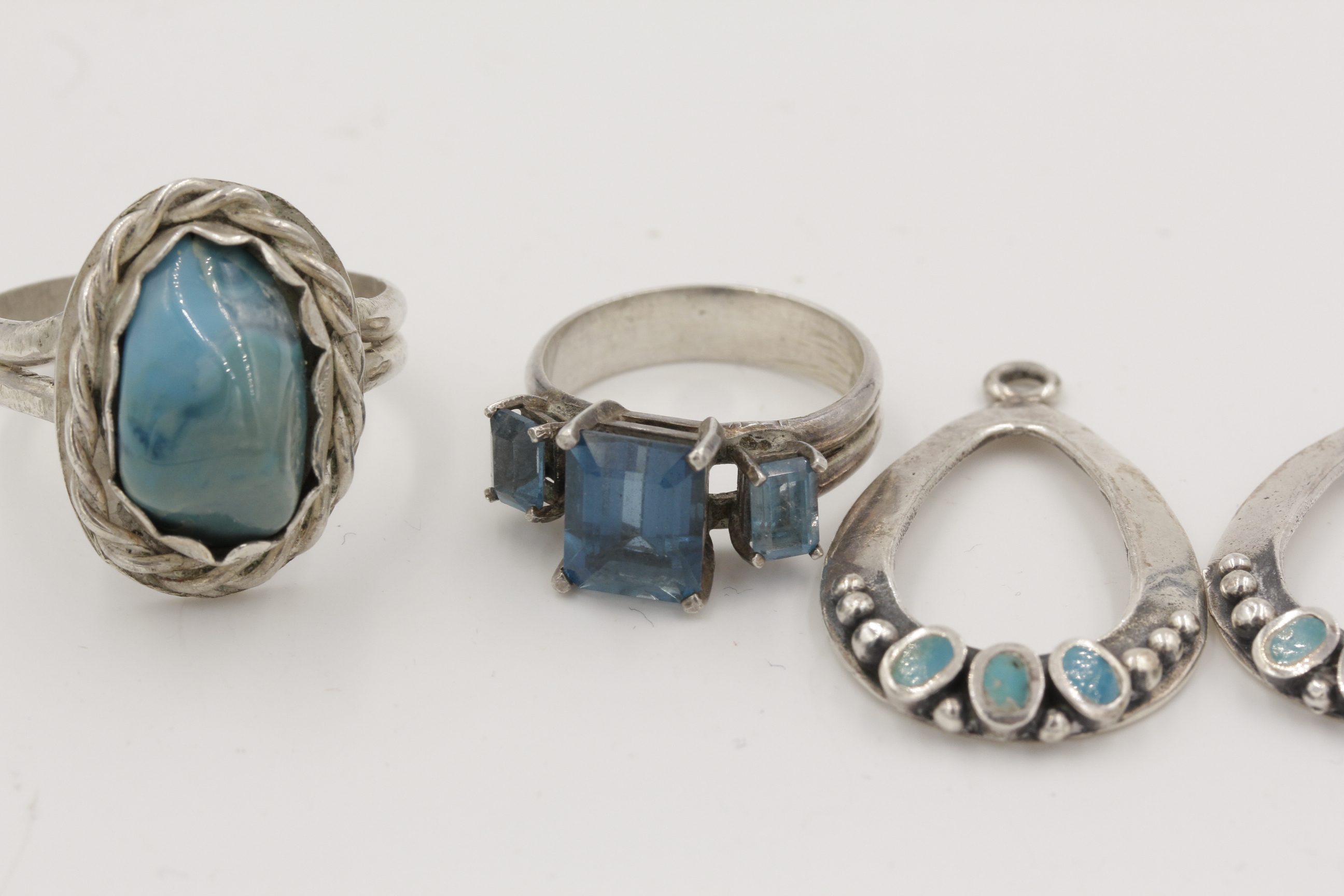 Sterling Silver Blue Gemstone Jewelry