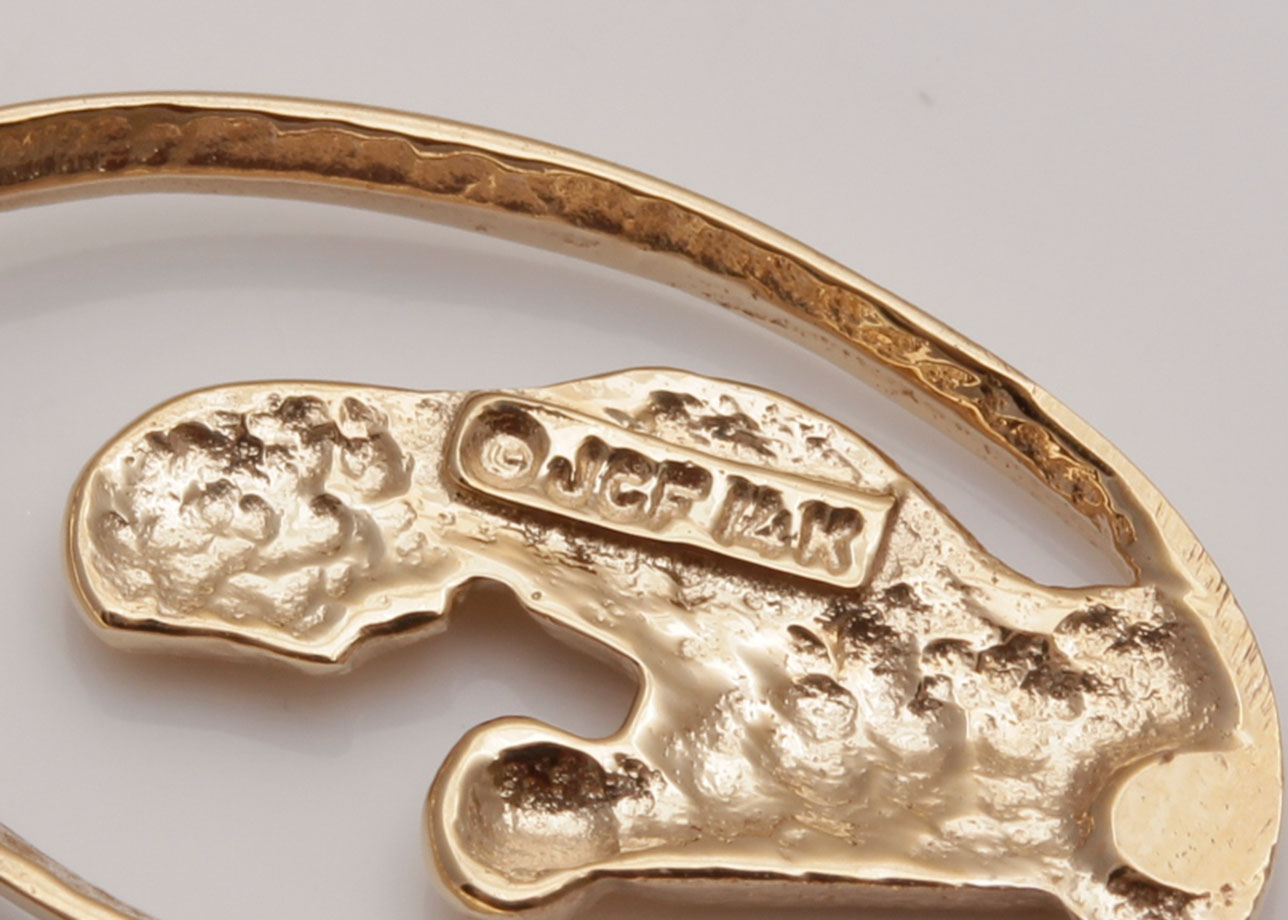 14K Yellow Gold Mother and Child Pendant