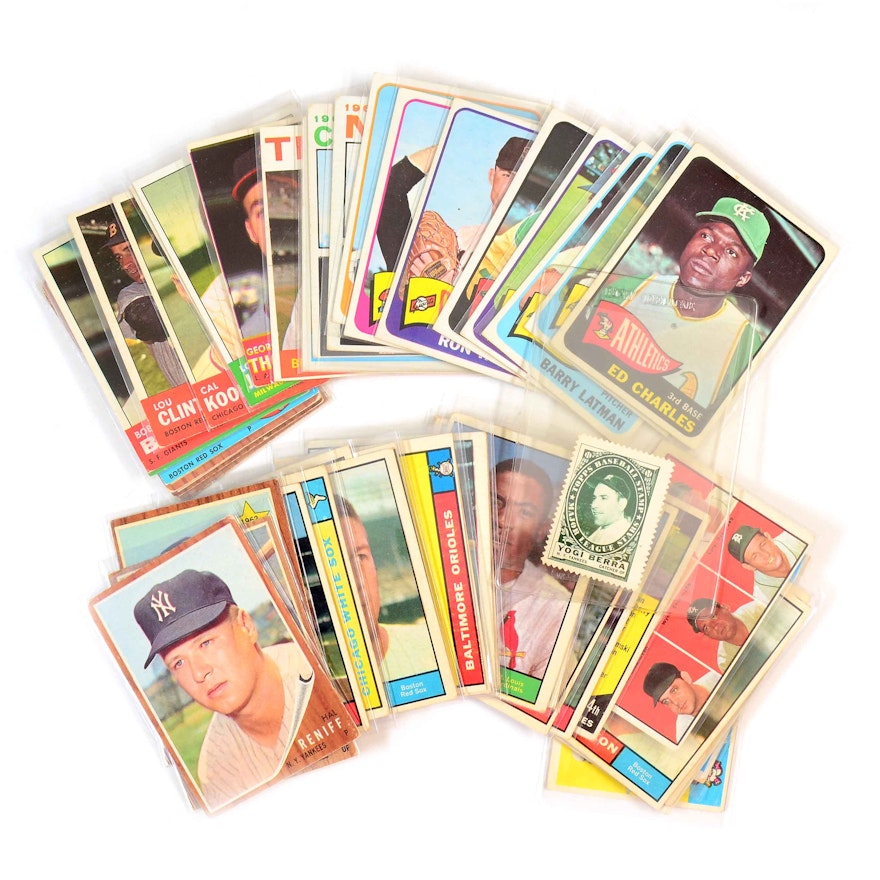 1960s Topps Baseball Cards and '61 Berra Stamp