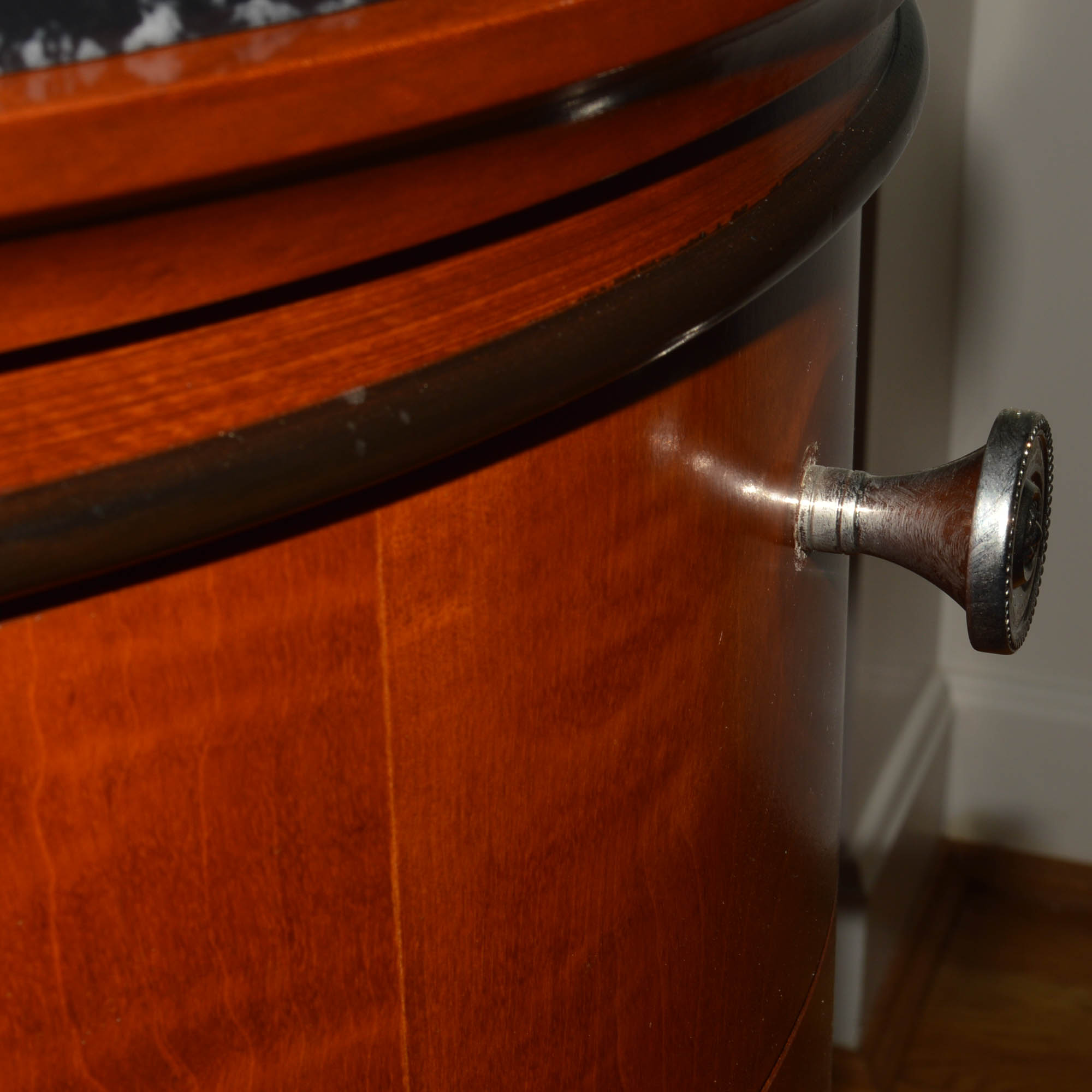 National Mt. Airy Furniture Co. Biederman Style Walnut Server With Granite Top