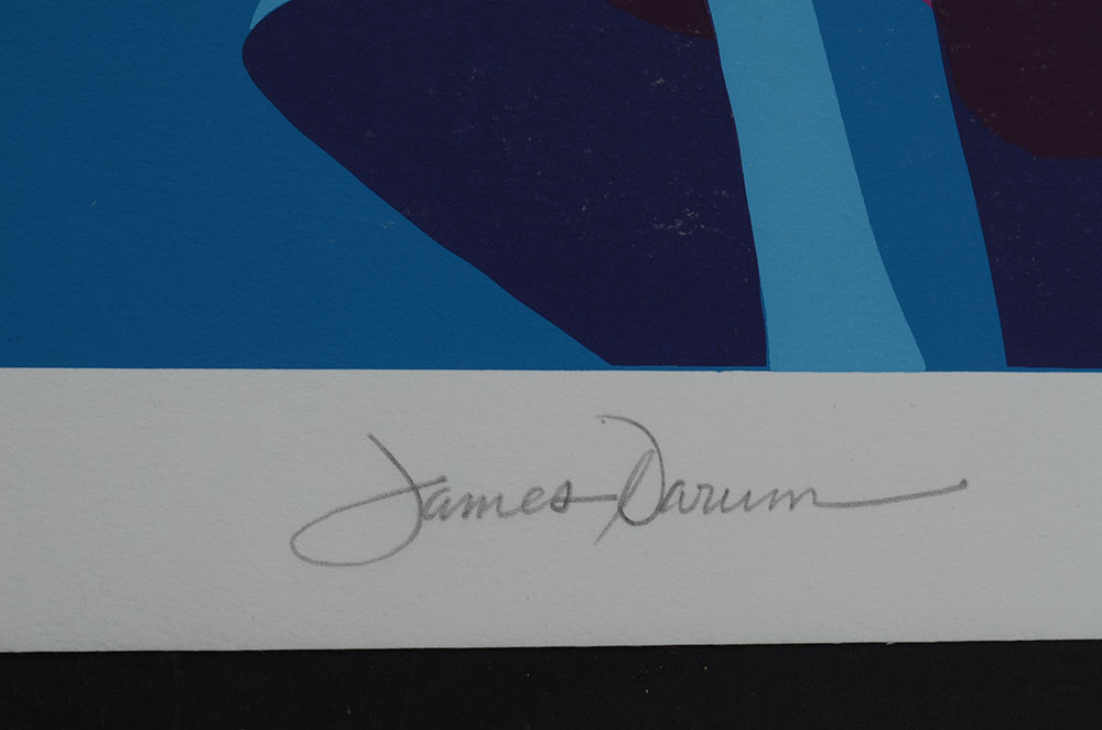 James Darum Signed Studio Proof Serigraph of Two Women Carrying Pots