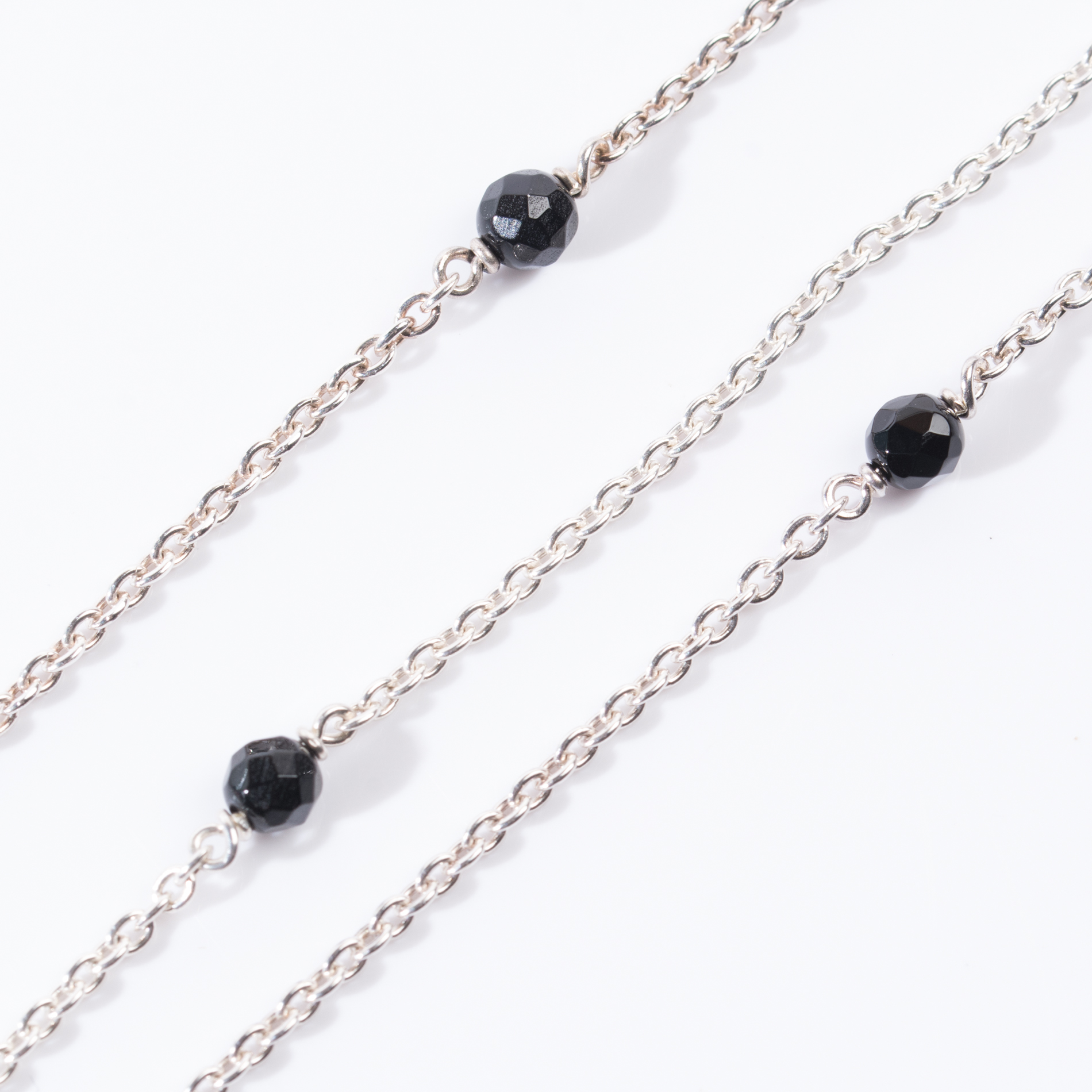 Pandora Sterling Silver Three-Strand Lariat Necklace