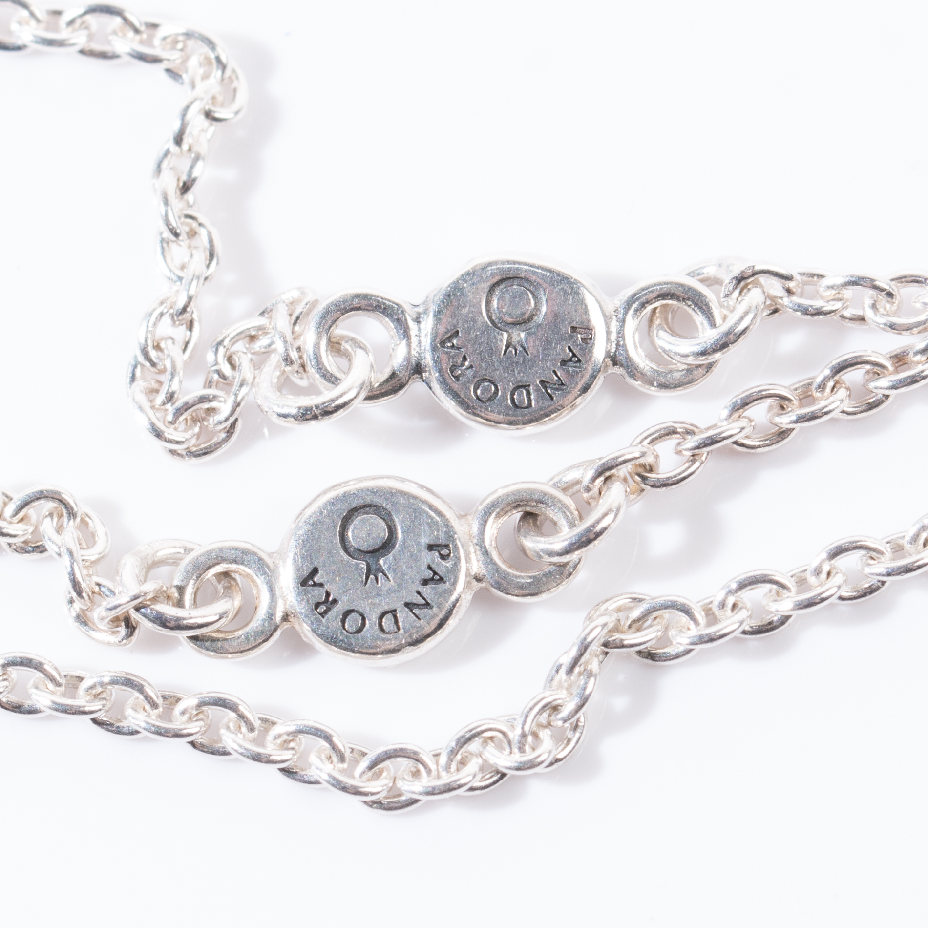 Pandora Sterling Silver Three-Strand Lariat Necklace