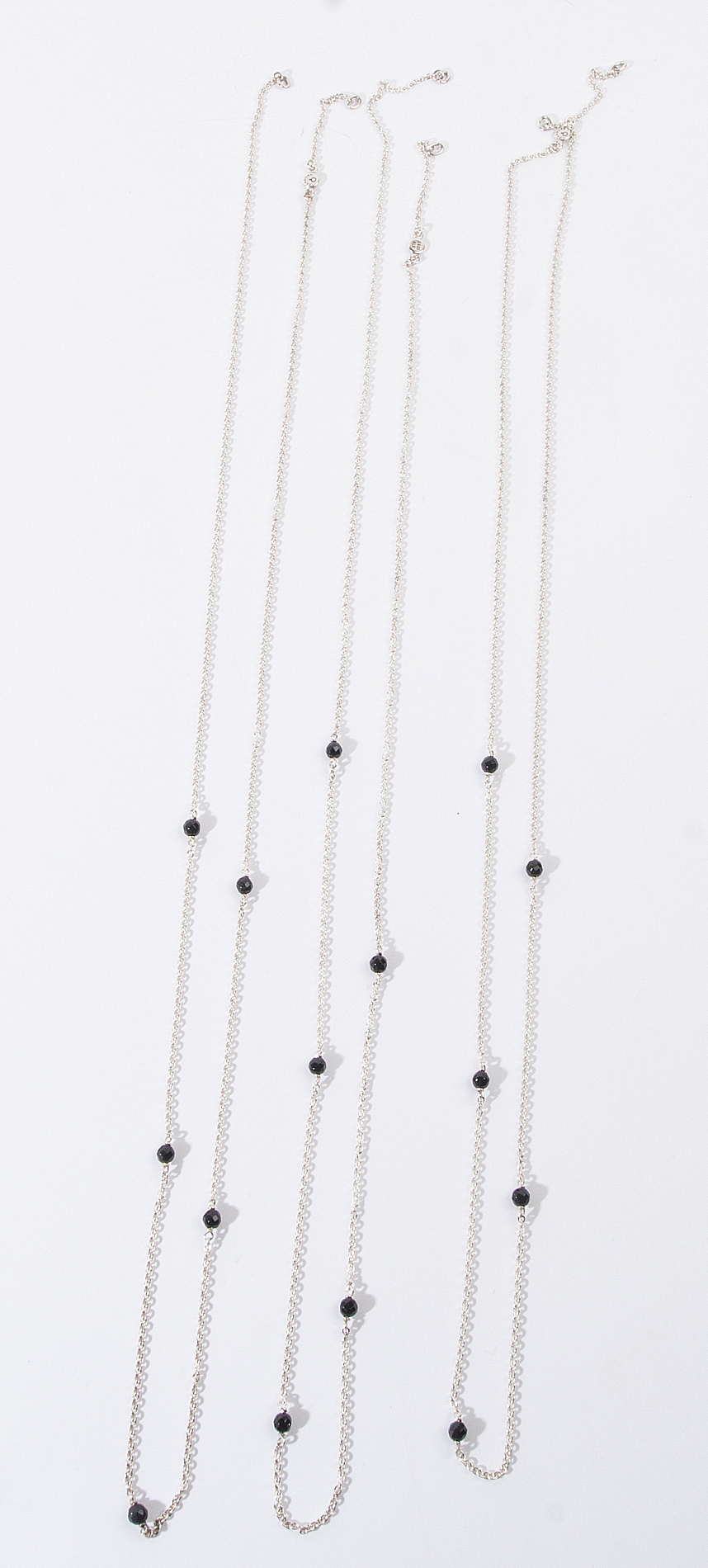 Pandora Sterling Silver Three-Strand Lariat Necklace