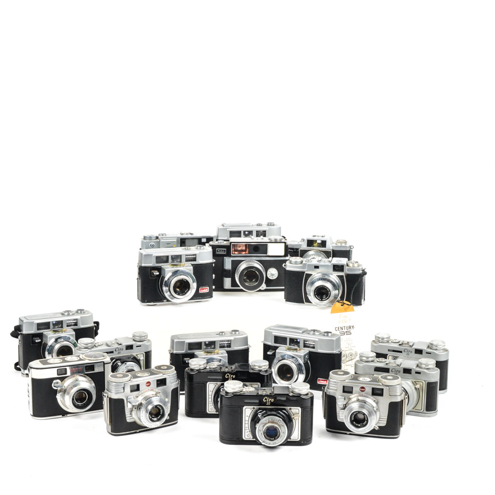 Vintage Kodak and Graflex Ciro 35mm Camera Collection