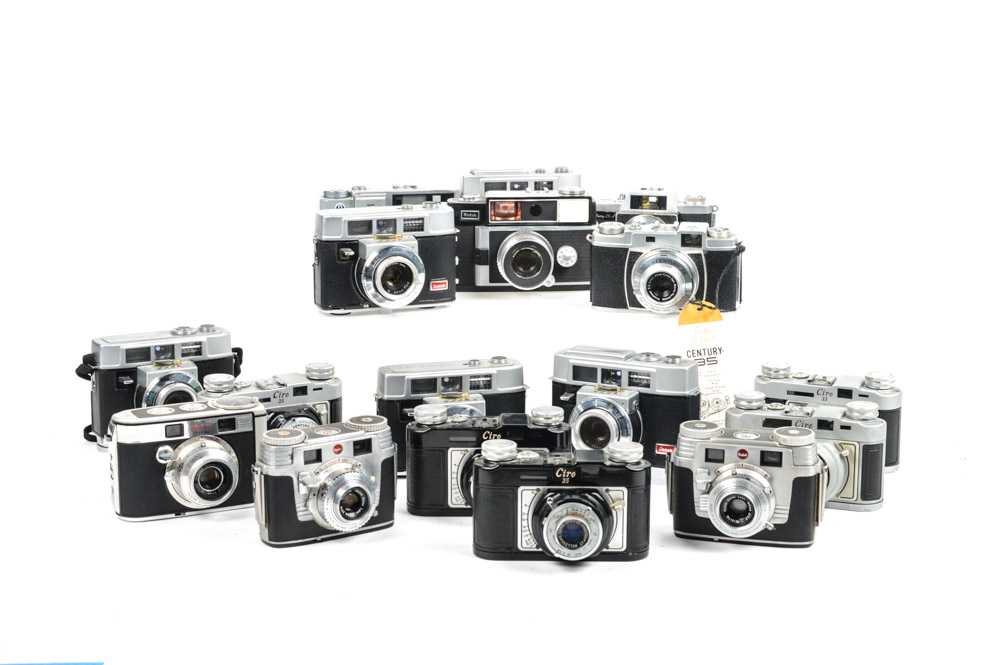 Vintage Kodak and Graflex Ciro 35mm Camera Collection