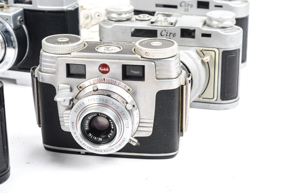 Vintage Kodak and Graflex Ciro 35mm Camera Collection