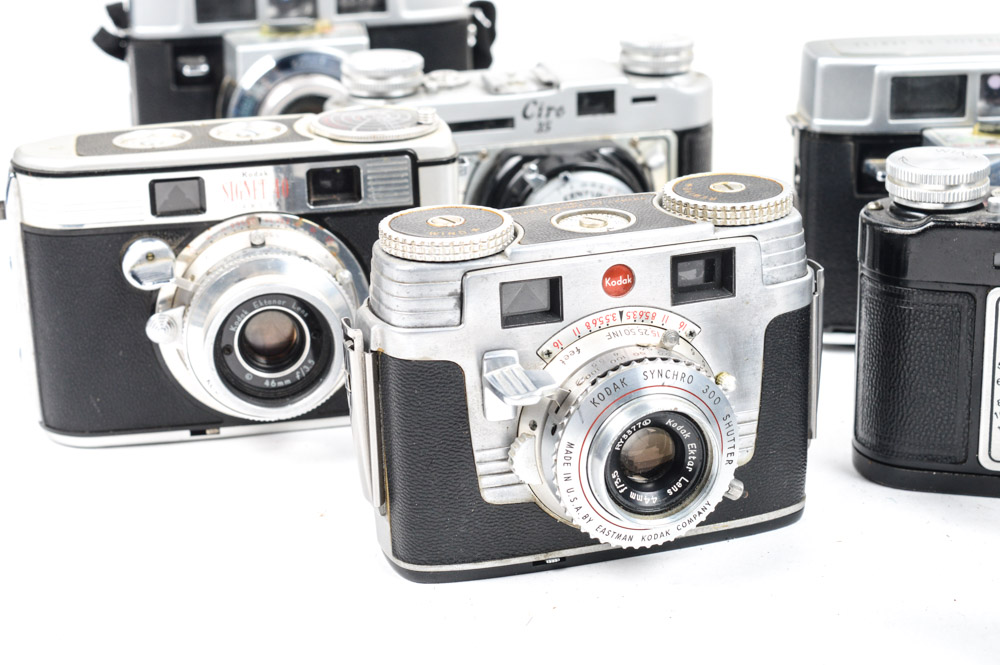 Vintage Kodak and Graflex Ciro 35mm Camera Collection