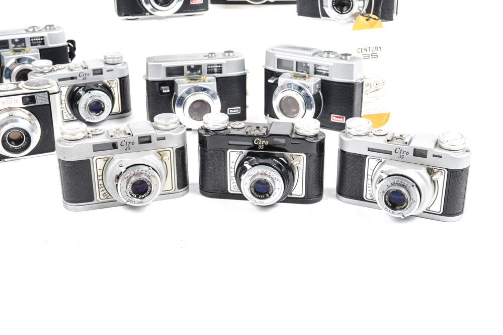 Vintage Kodak and Graflex Ciro 35mm Camera Collection