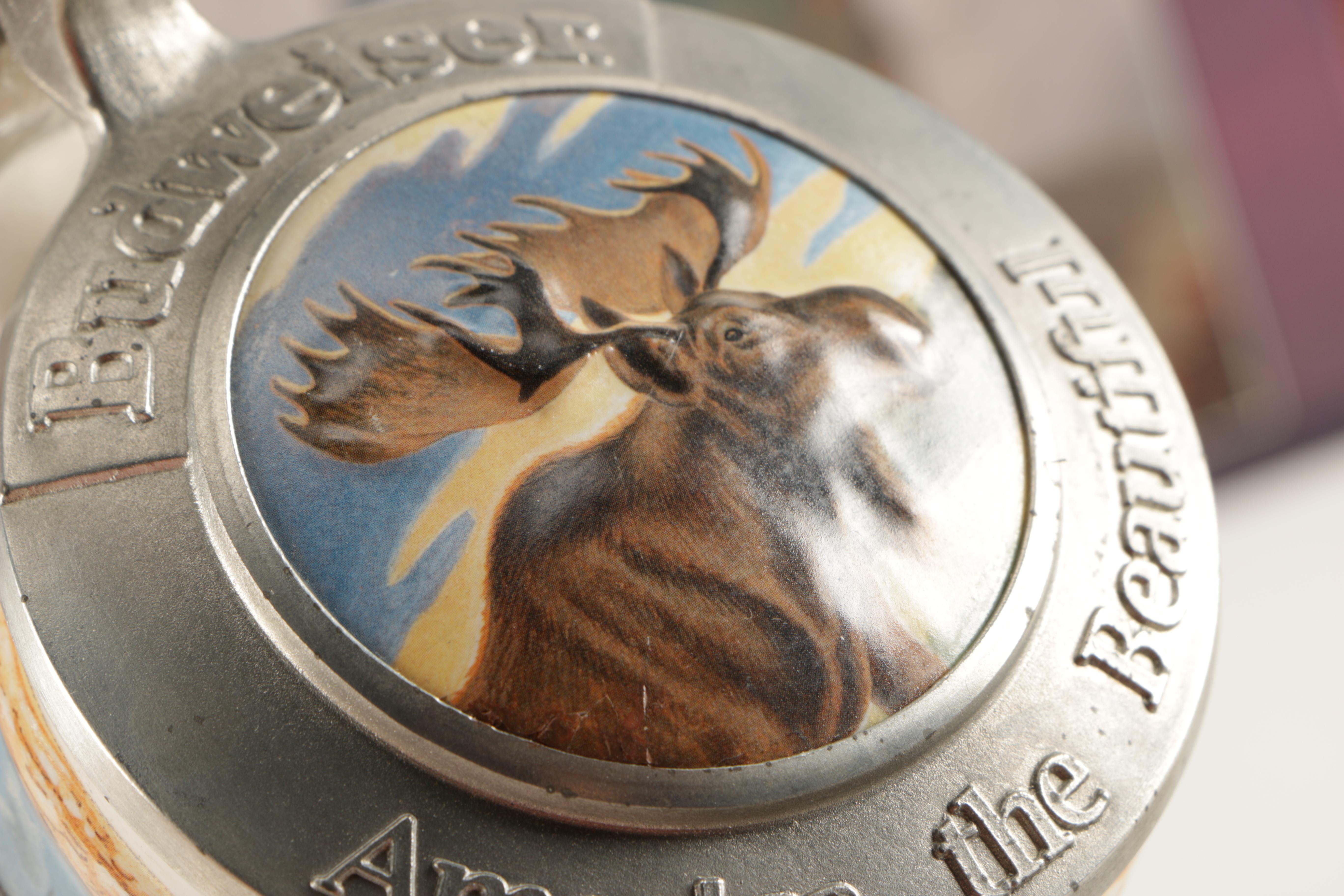 Set of Four Budweiser "America the Beautiful Series" Beer Steins