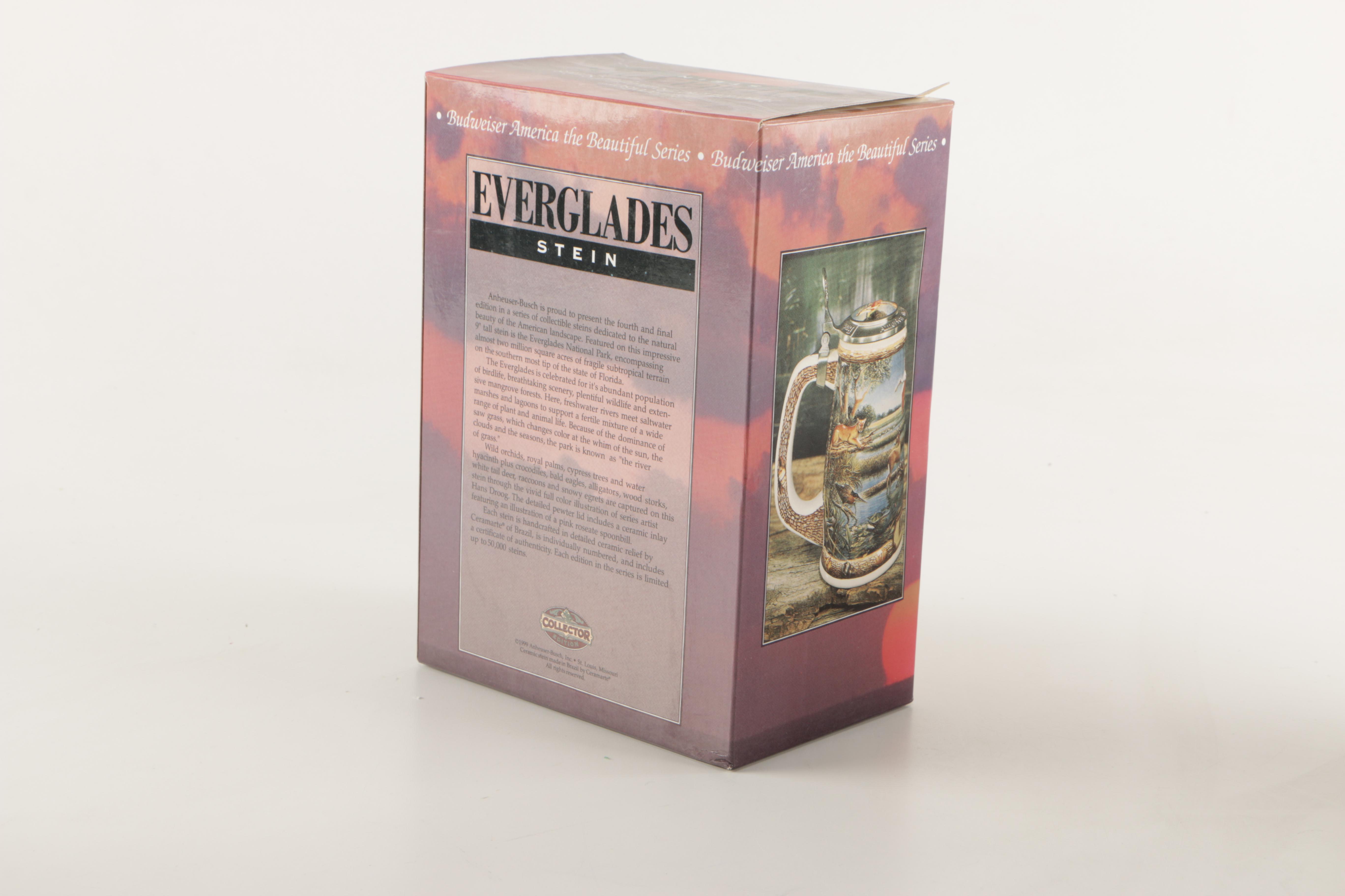 Set of Four Budweiser "America the Beautiful Series" Beer Steins