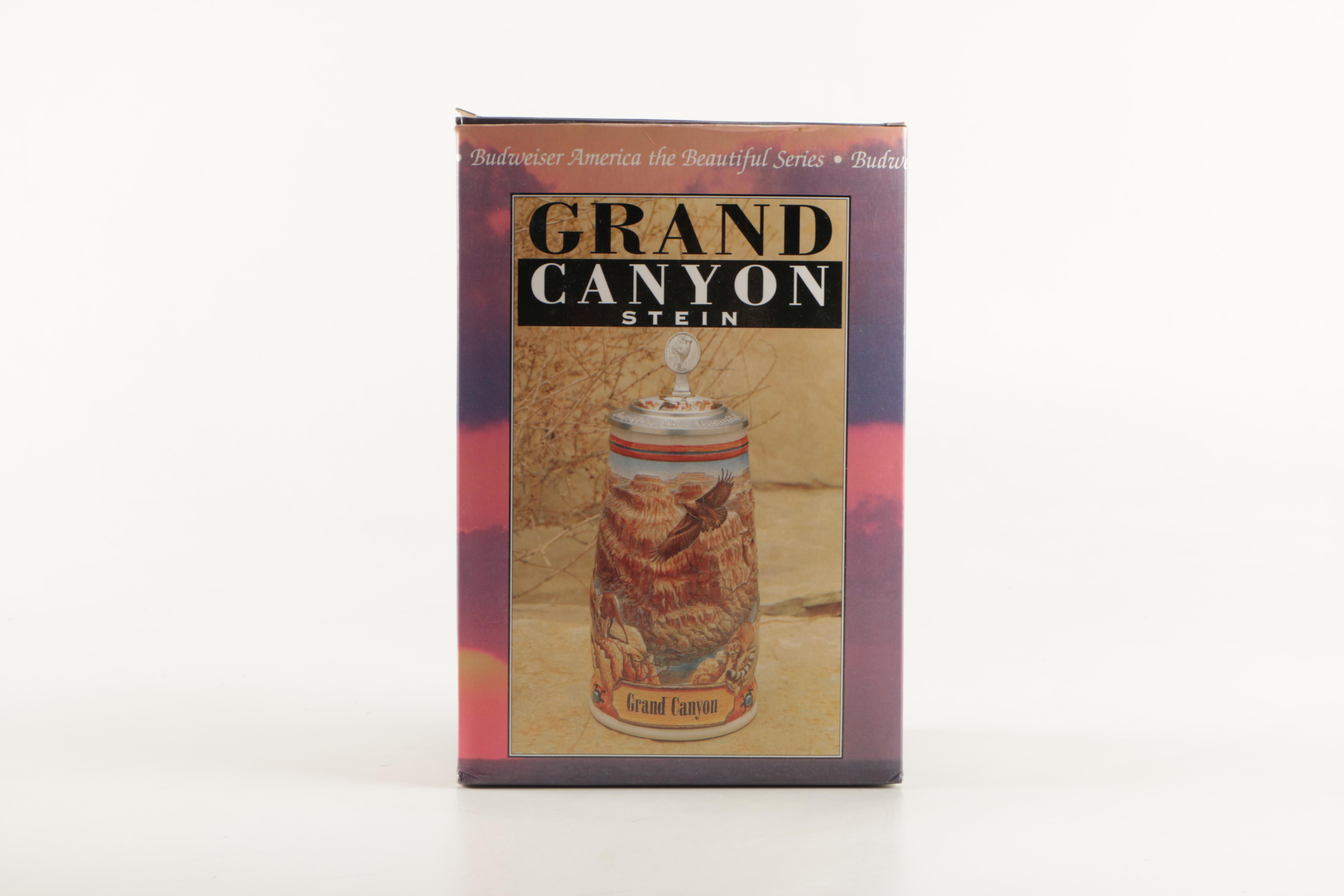 Set of Four Budweiser "America the Beautiful Series" Beer Steins