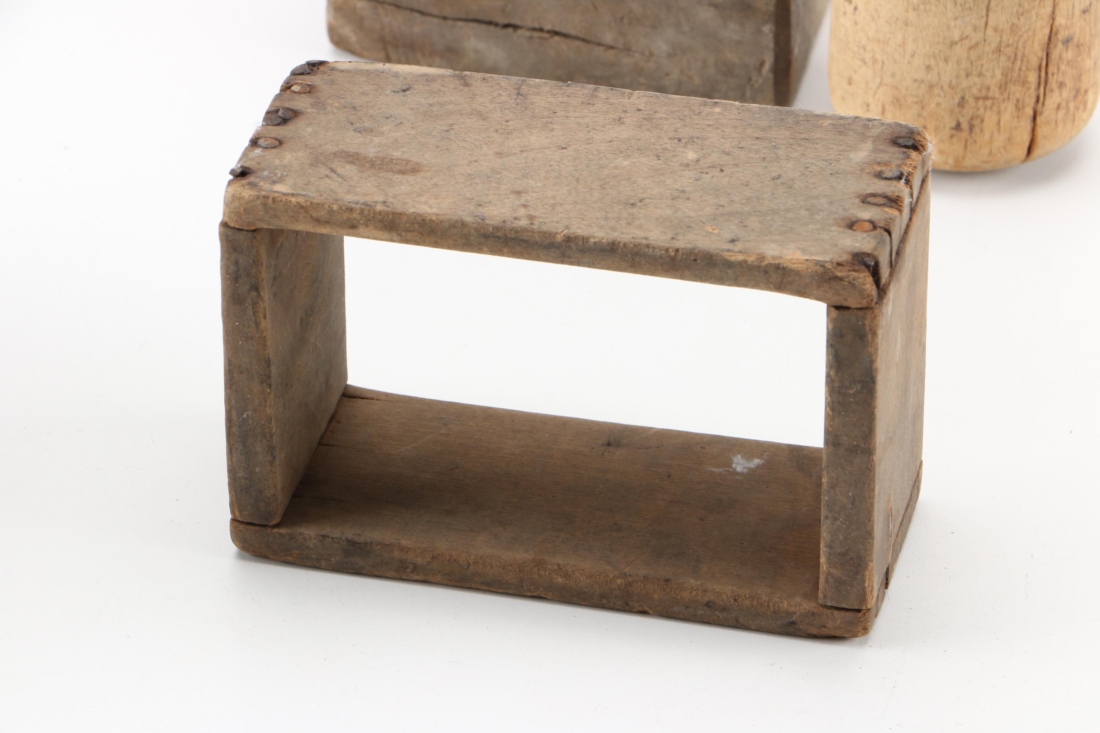 Vintage Wooden Decorative Tools