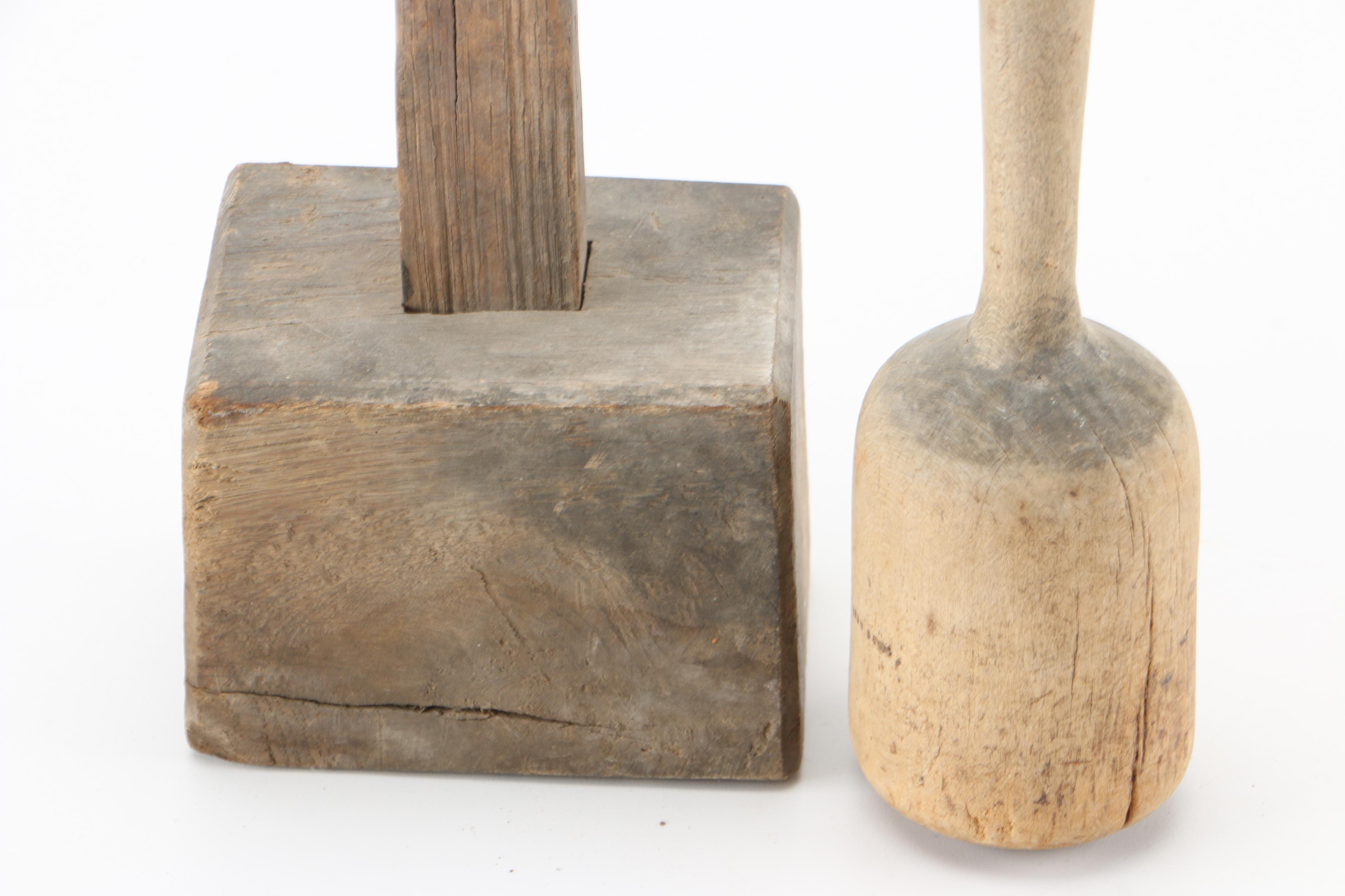 Vintage Wooden Decorative Tools