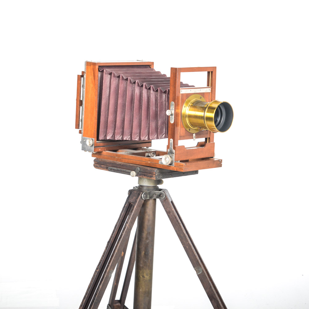 Antique E. & H. T. Anthony & Co. Studio View Camera with Brass Darlot Lens