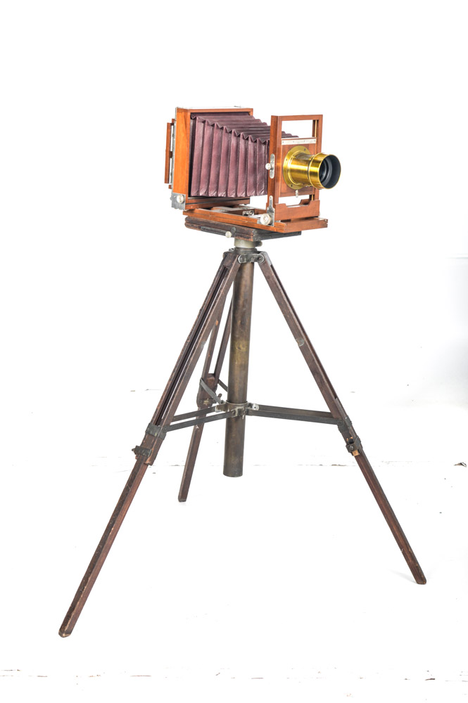 Antique E. & H. T. Anthony & Co. Studio View Camera with Brass Darlot Lens