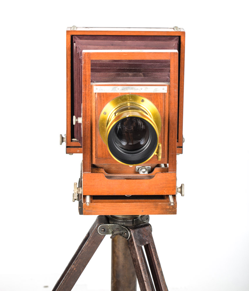 Antique E. & H. T. Anthony & Co. Studio View Camera with Brass Darlot Lens