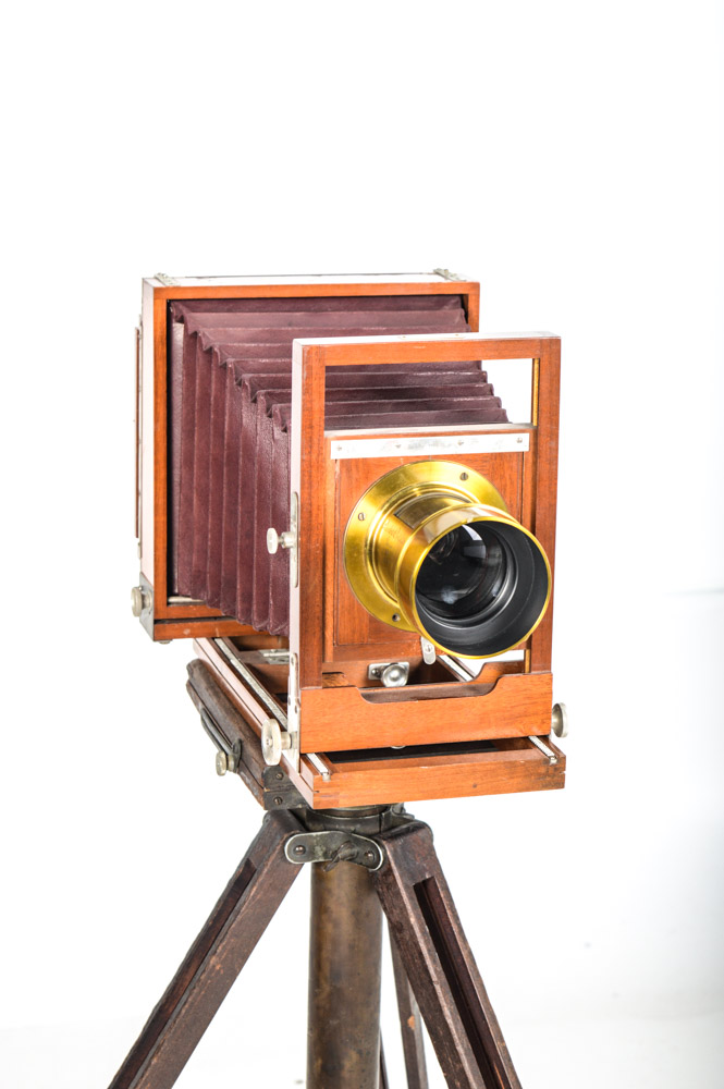 Antique E. & H. T. Anthony & Co. Studio View Camera with Brass Darlot Lens