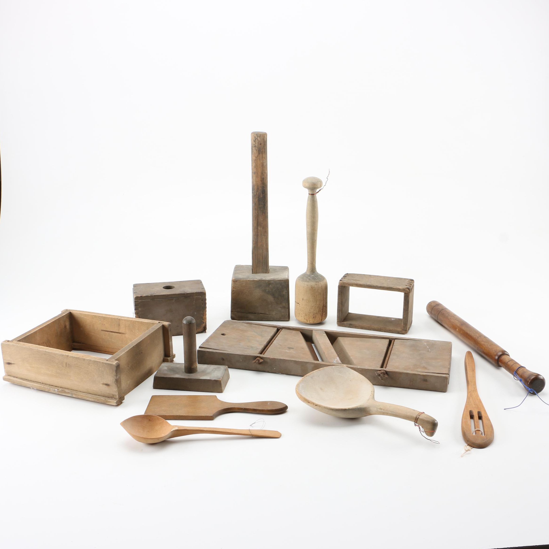 Vintage Wooden Decorative Tools