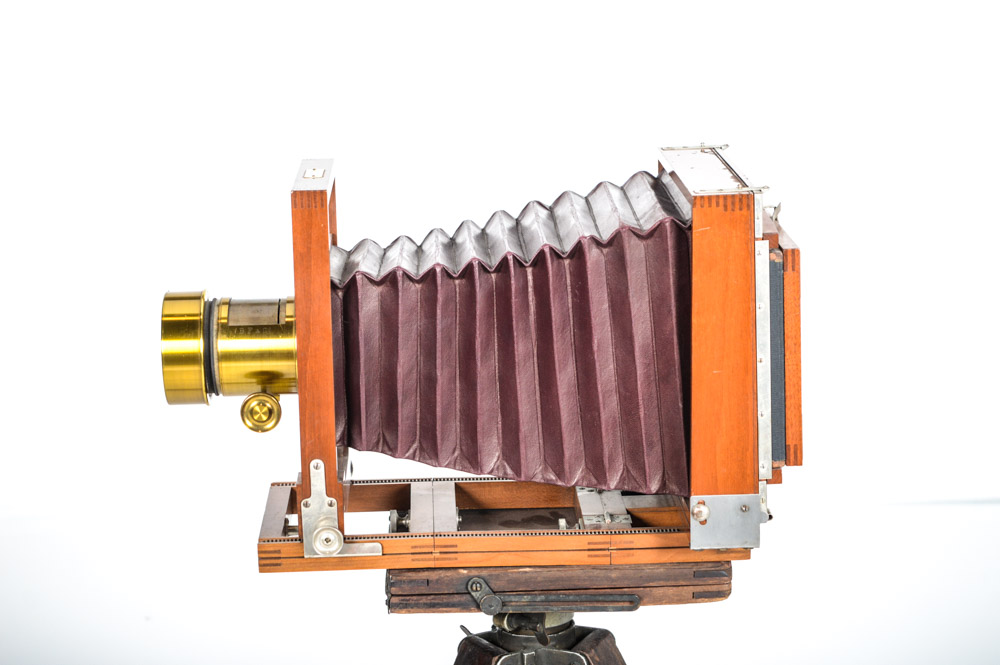 Antique E. & H. T. Anthony & Co. Studio View Camera with Brass Darlot Lens