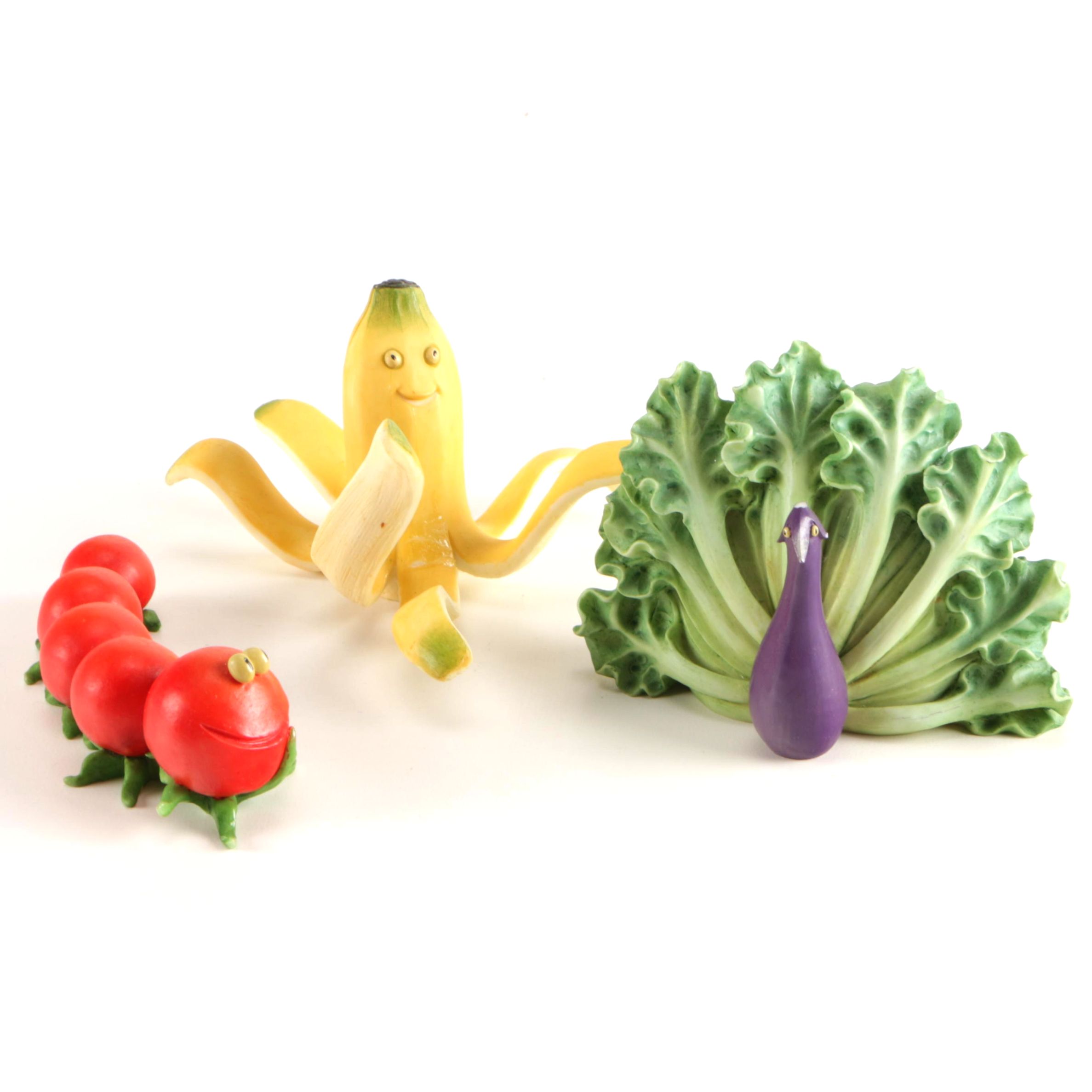 Fruit and Vegetable Figurines With Faces From Home Grown