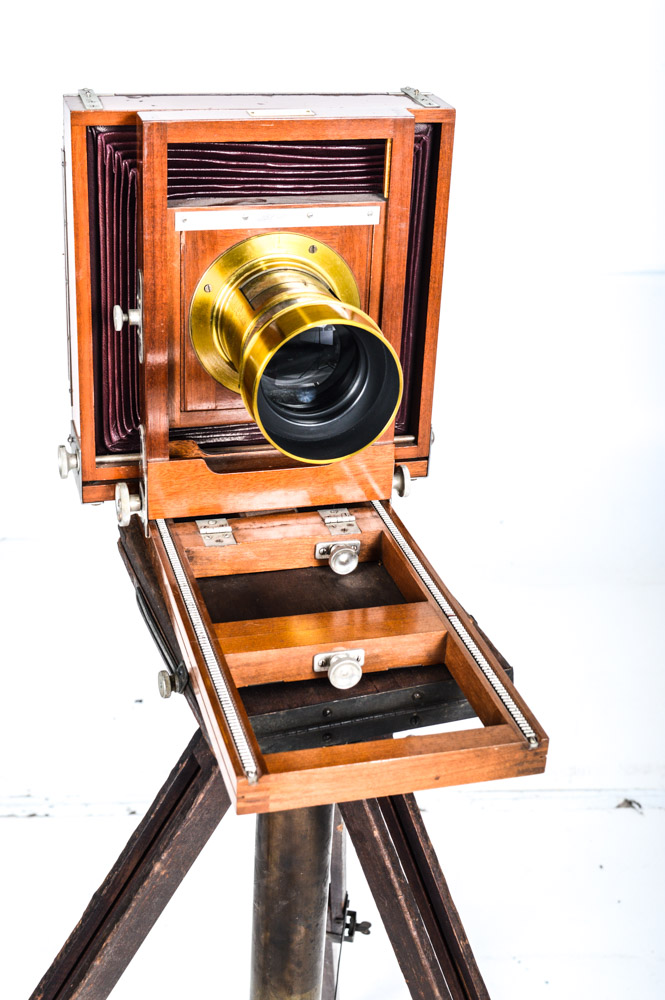 Antique E. & H. T. Anthony & Co. Studio View Camera with Brass Darlot Lens