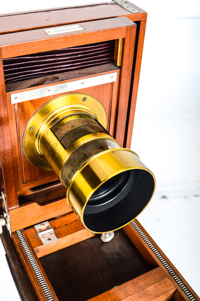 Antique E. & H. T. Anthony & Co. Studio View Camera with Brass Darlot Lens