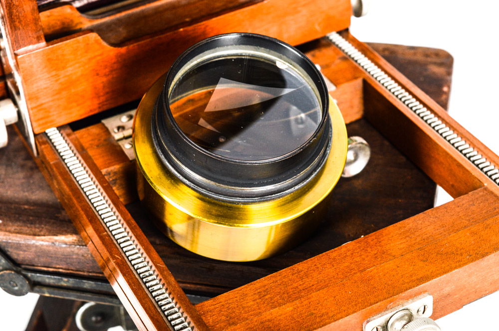 Antique E. & H. T. Anthony & Co. Studio View Camera with Brass Darlot Lens