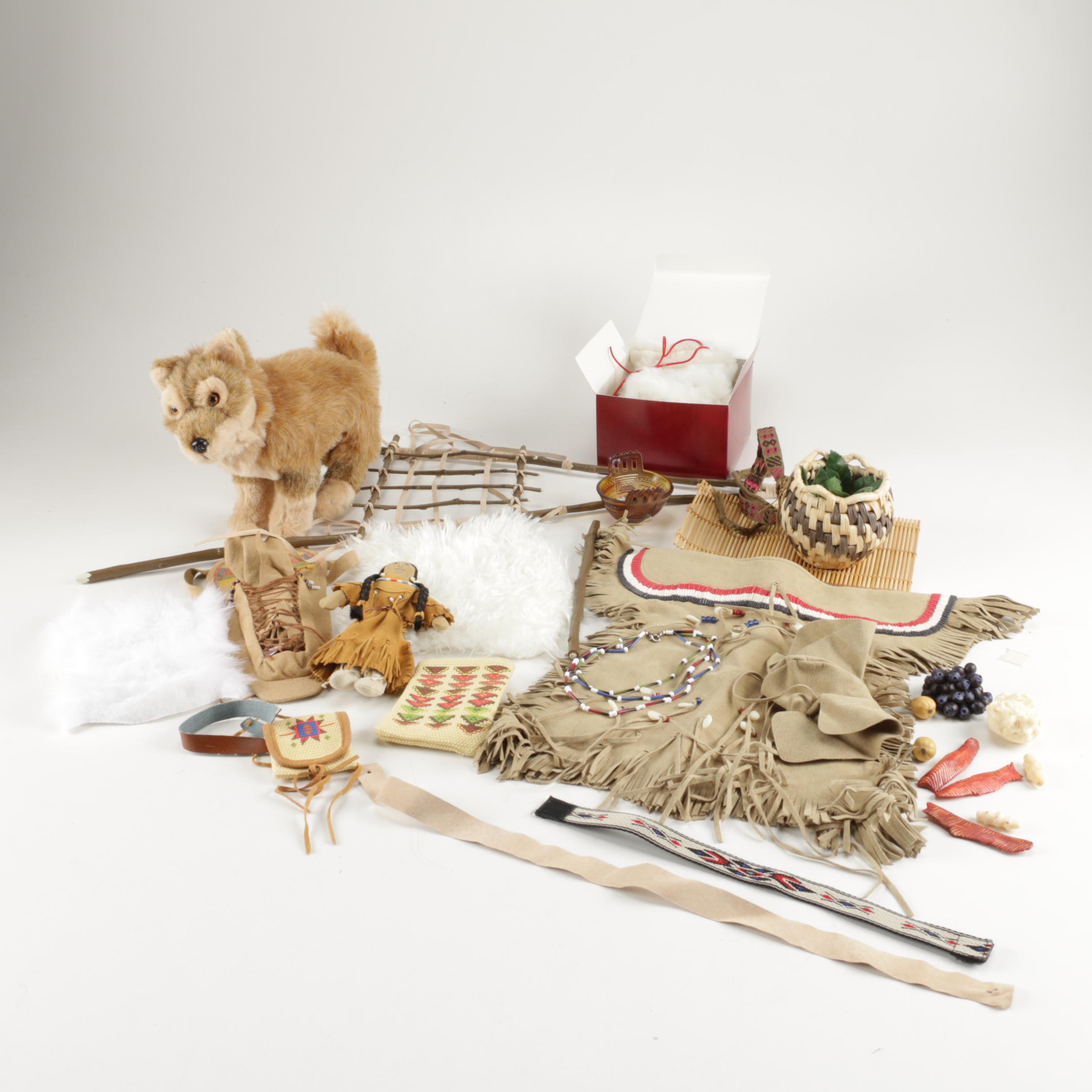 American Girl "Kaya" Winter Accessories, "Tatlo", Travois and More