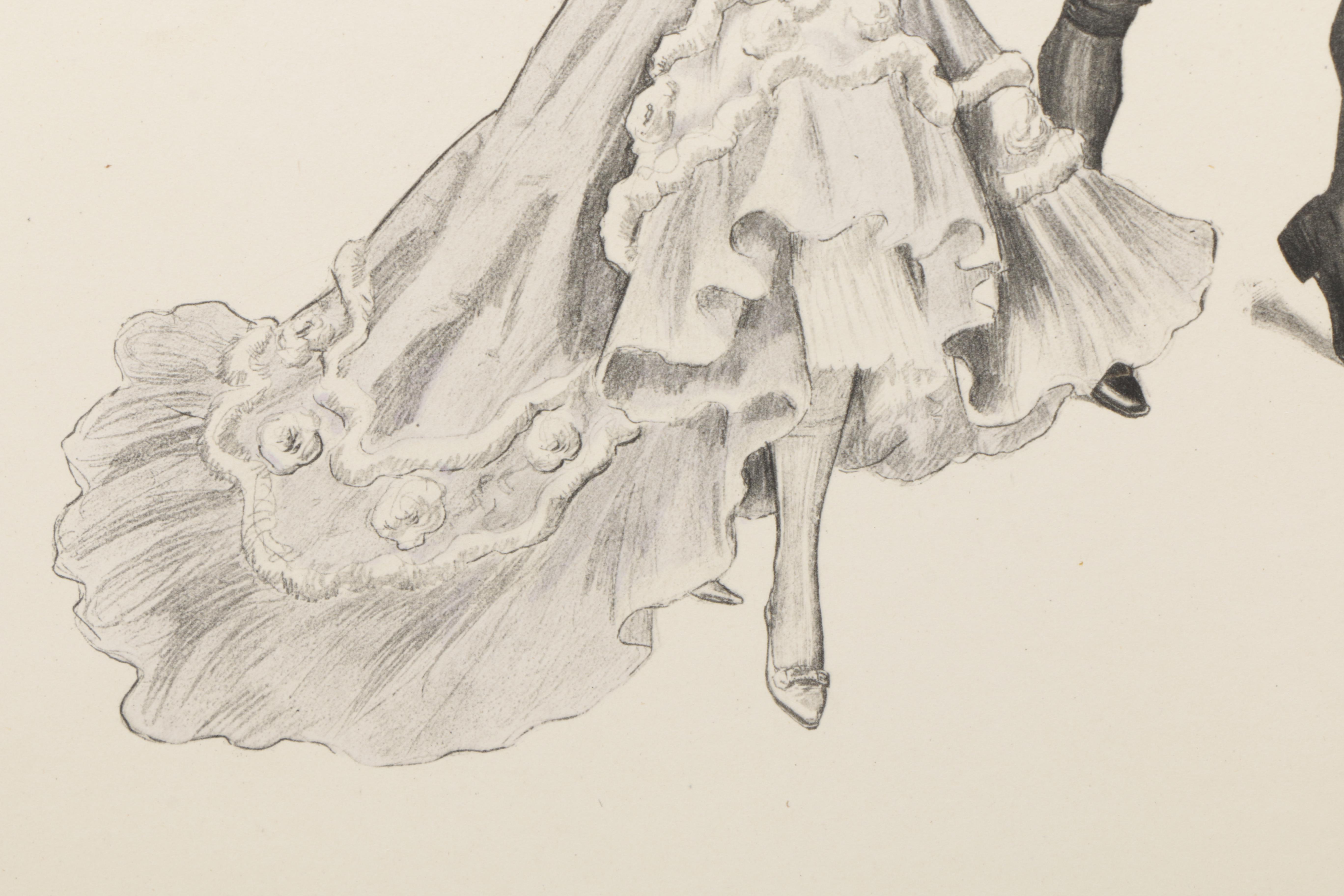 Hand-Colored Copperplate Engravings After Ferdinand von Řezníček's "Sechs Tanzbilder"