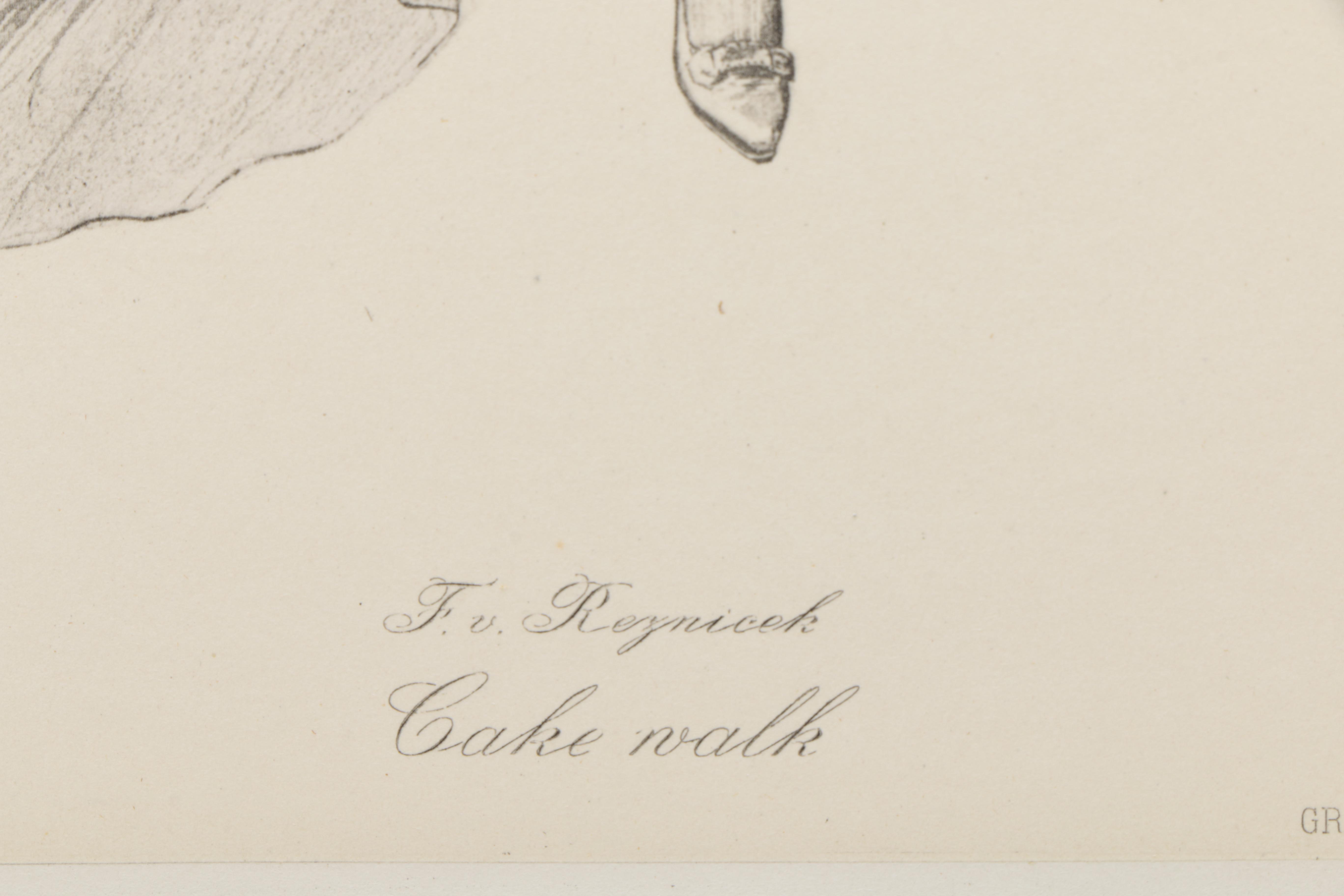 Hand-Colored Copperplate Engravings After Ferdinand von Řezníček's "Sechs Tanzbilder"