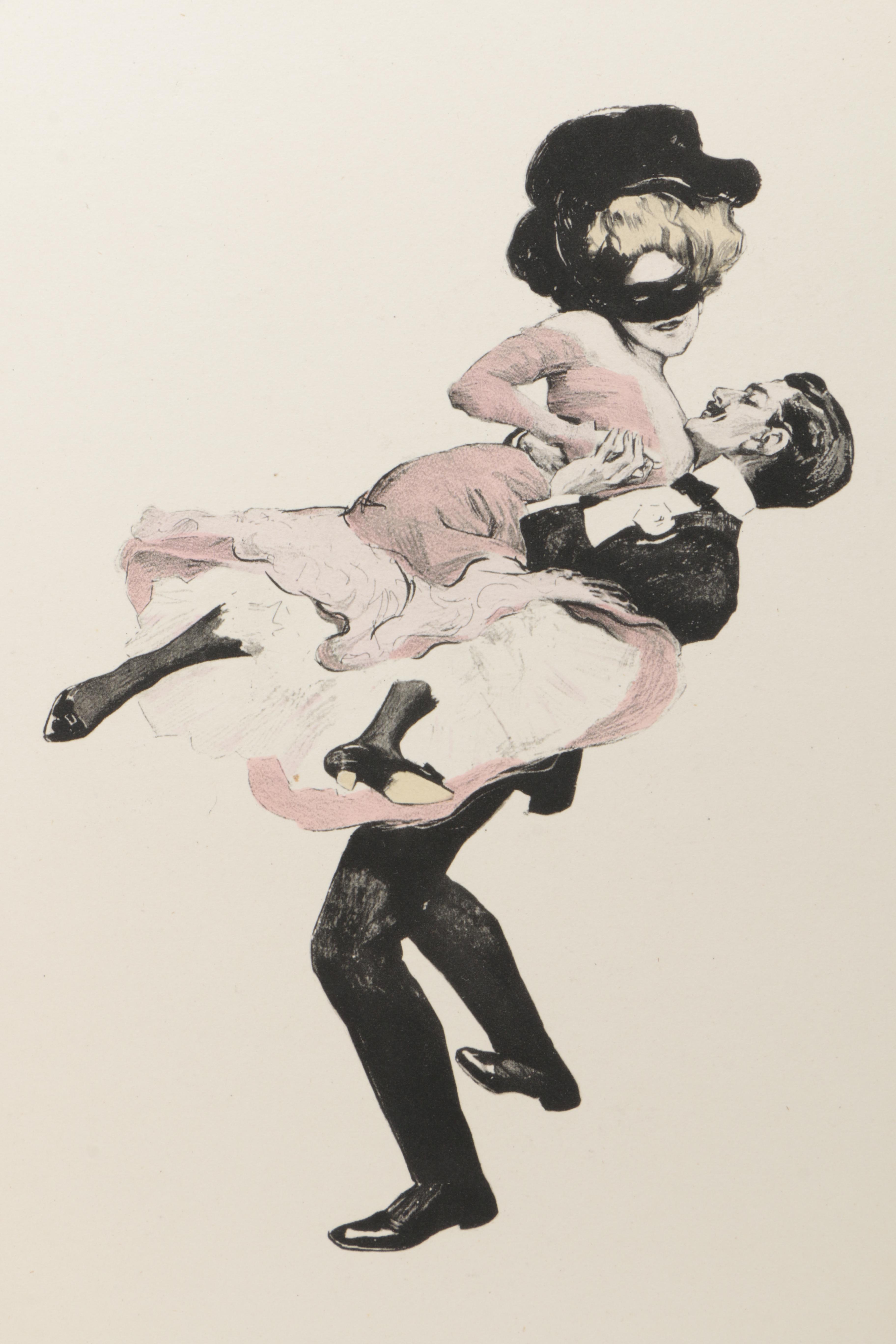 Hand-Colored Copperplate Engravings After Ferdinand von Řezníček's "Sechs Tanzbilder"