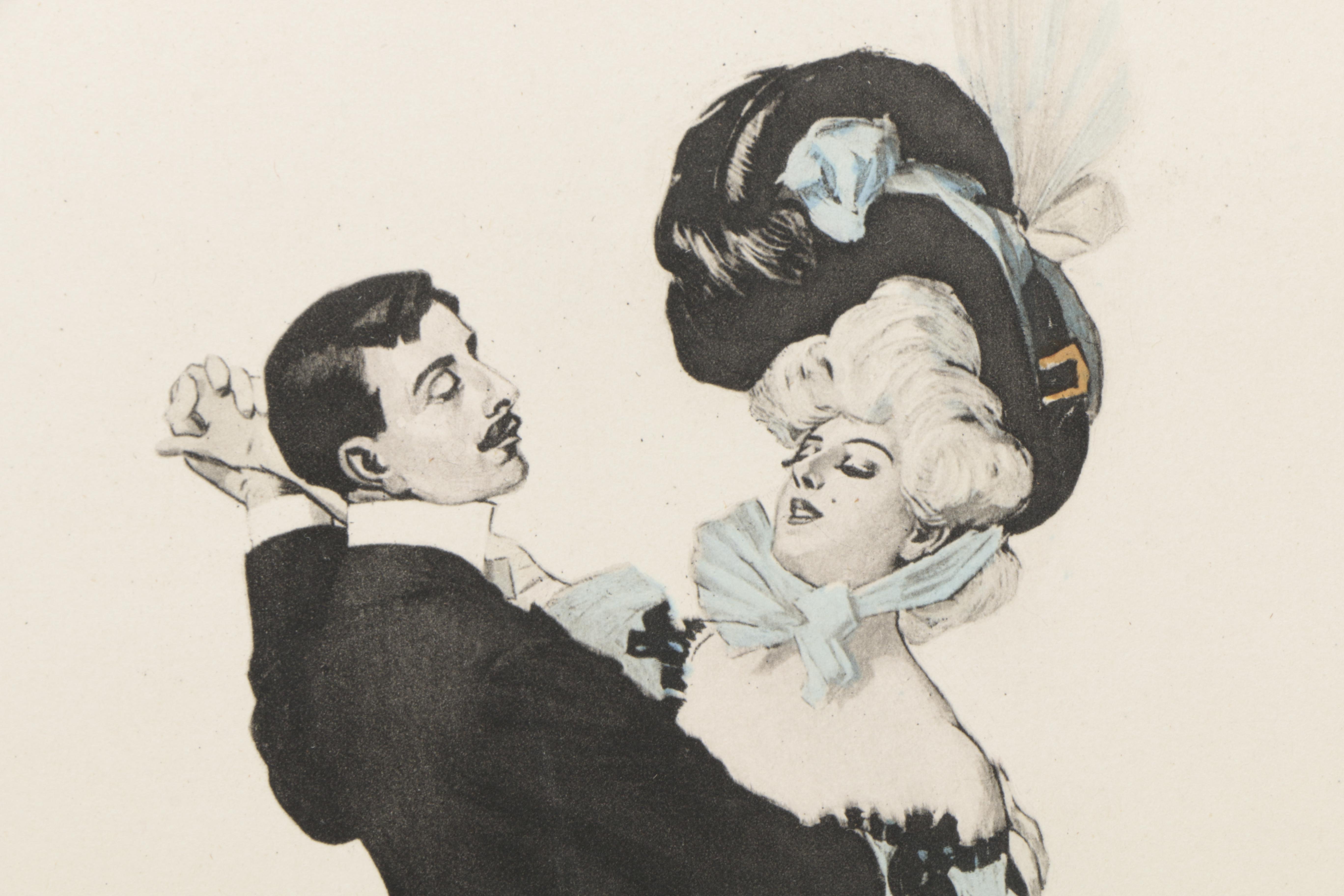 Hand-Colored Copperplate Engravings After Ferdinand von Řezníček's "Sechs Tanzbilder"