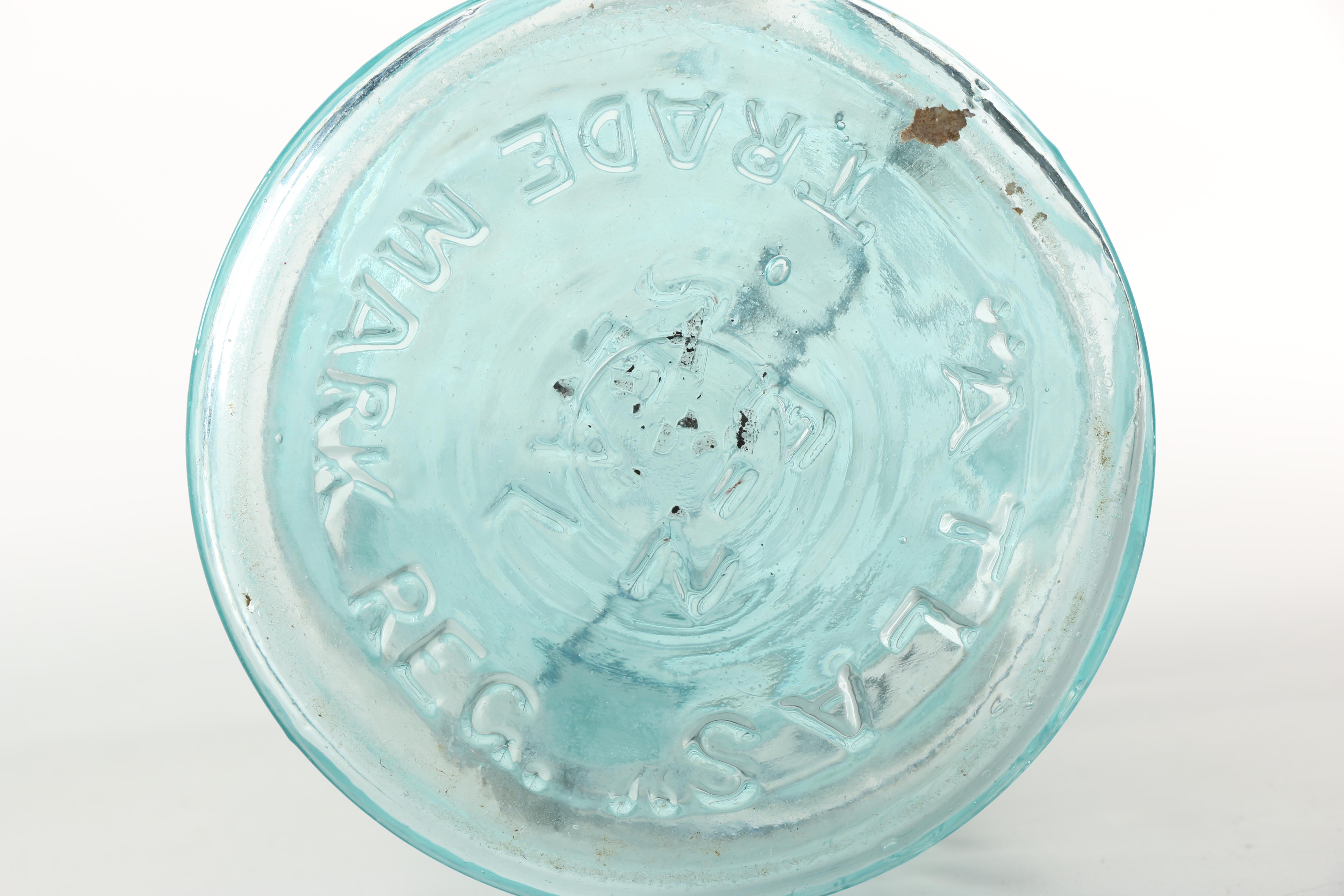 Blue Glass Atlas Jars
