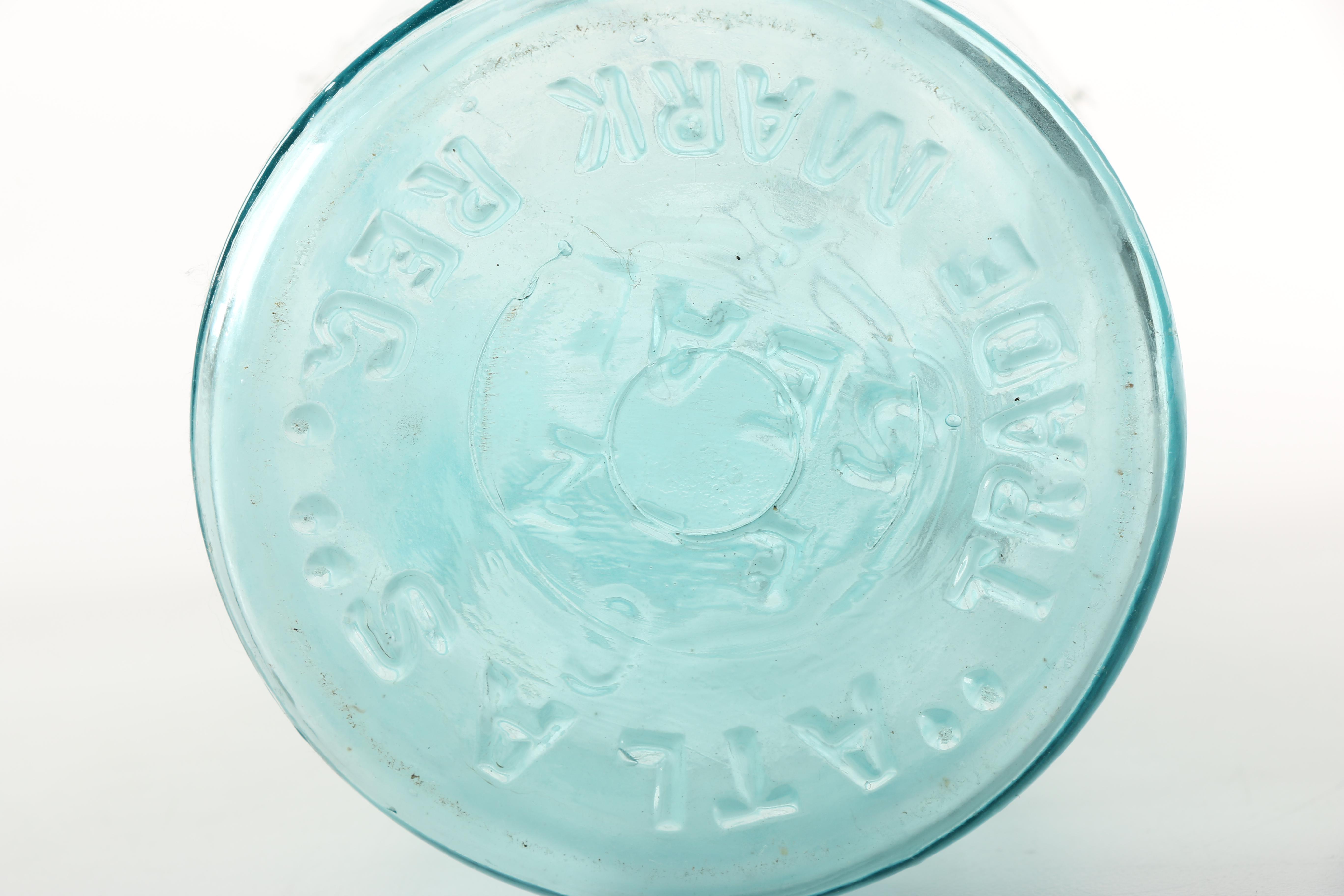 Blue Glass Atlas Jars