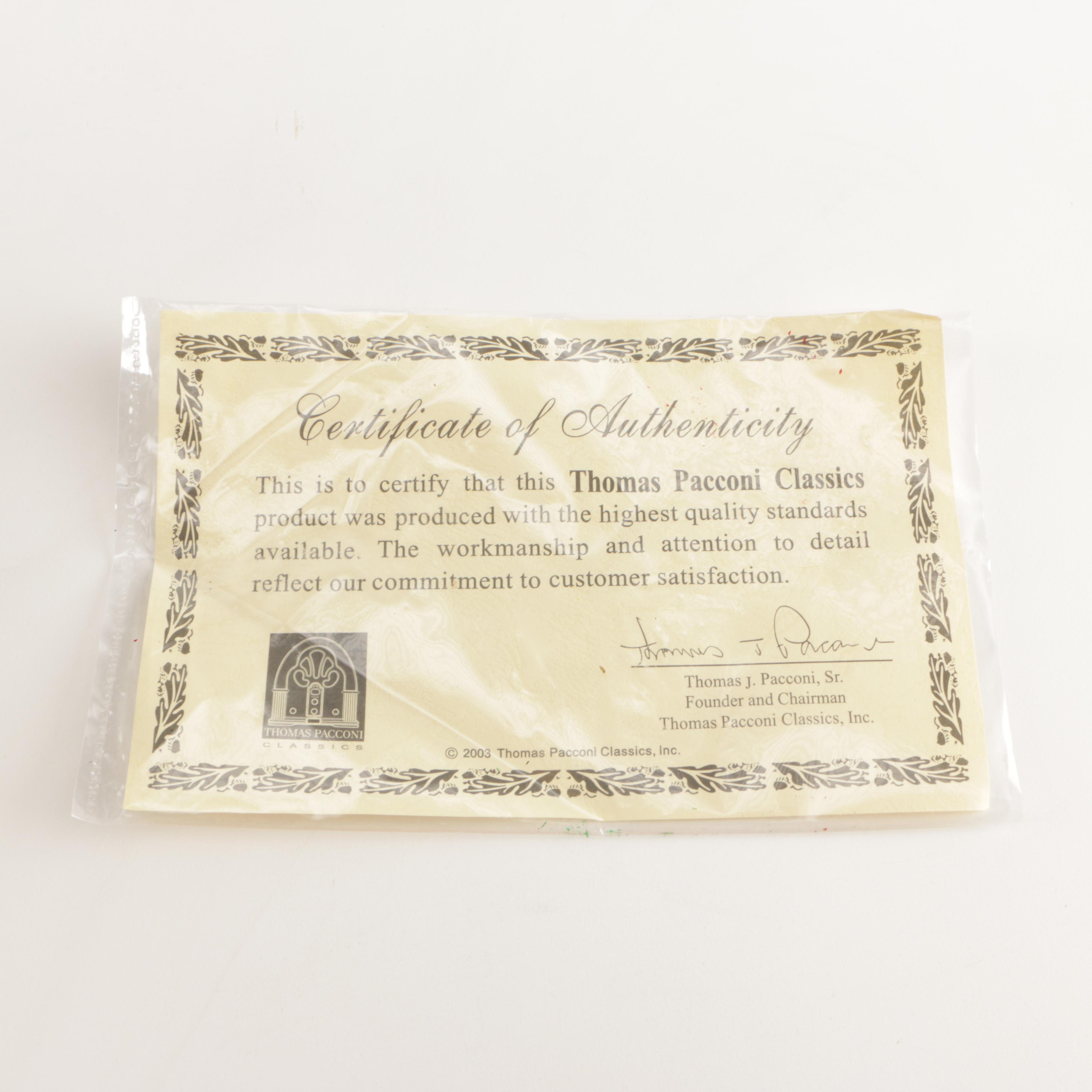 Thomas Pacconi  Santa Claus Figurine with COA