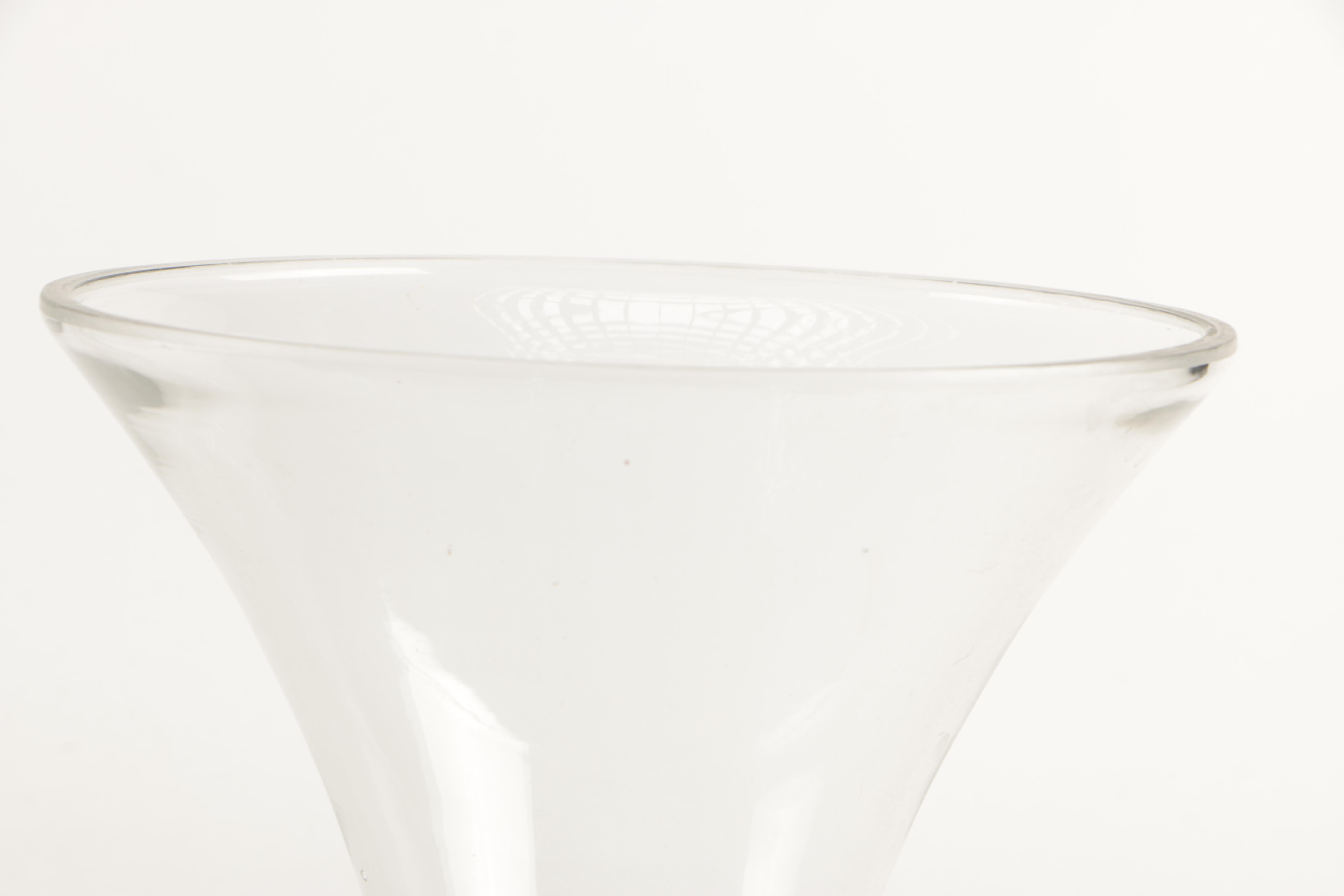 Two Glass and Metal Vases