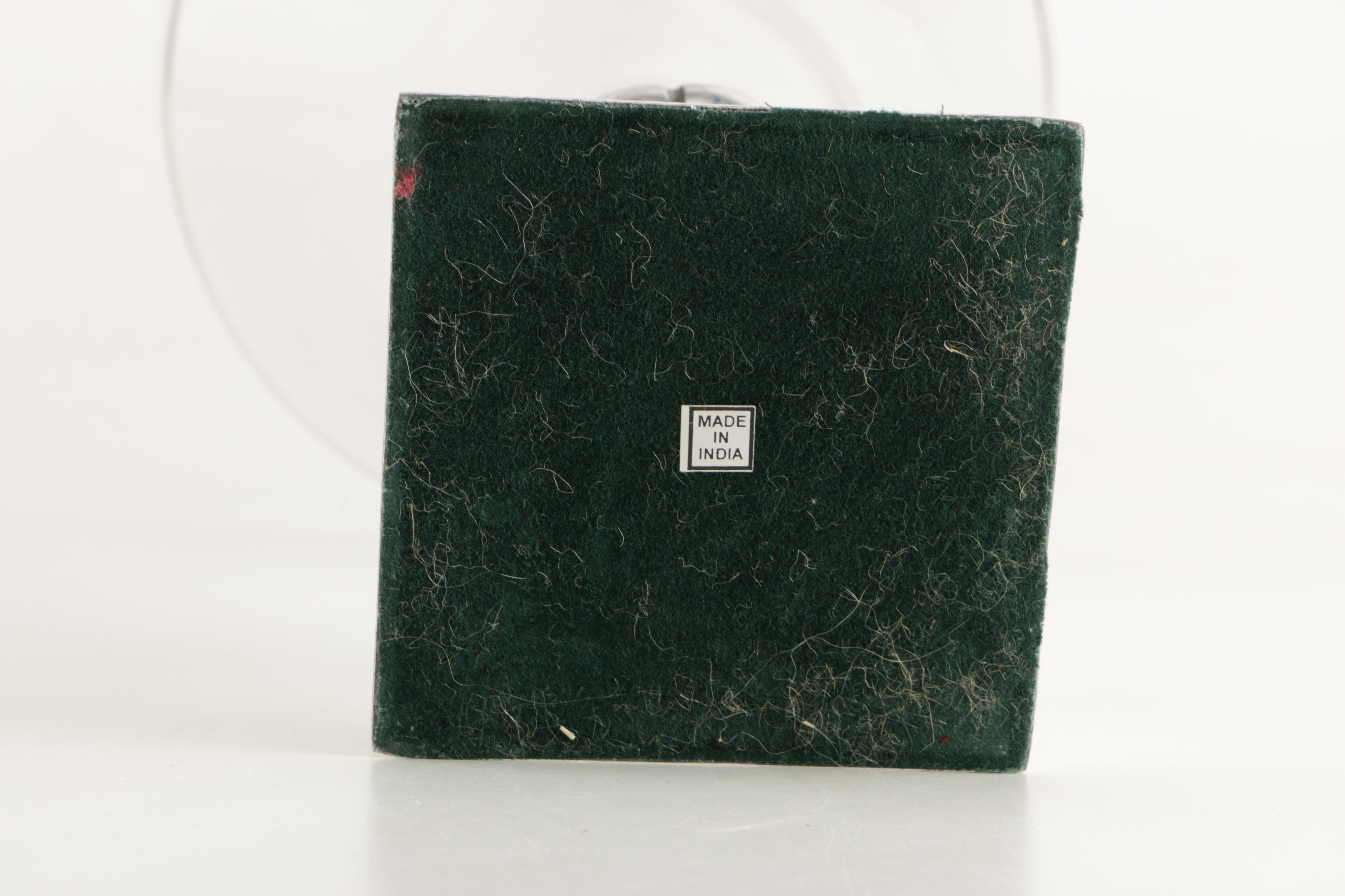 Two Glass and Metal Vases