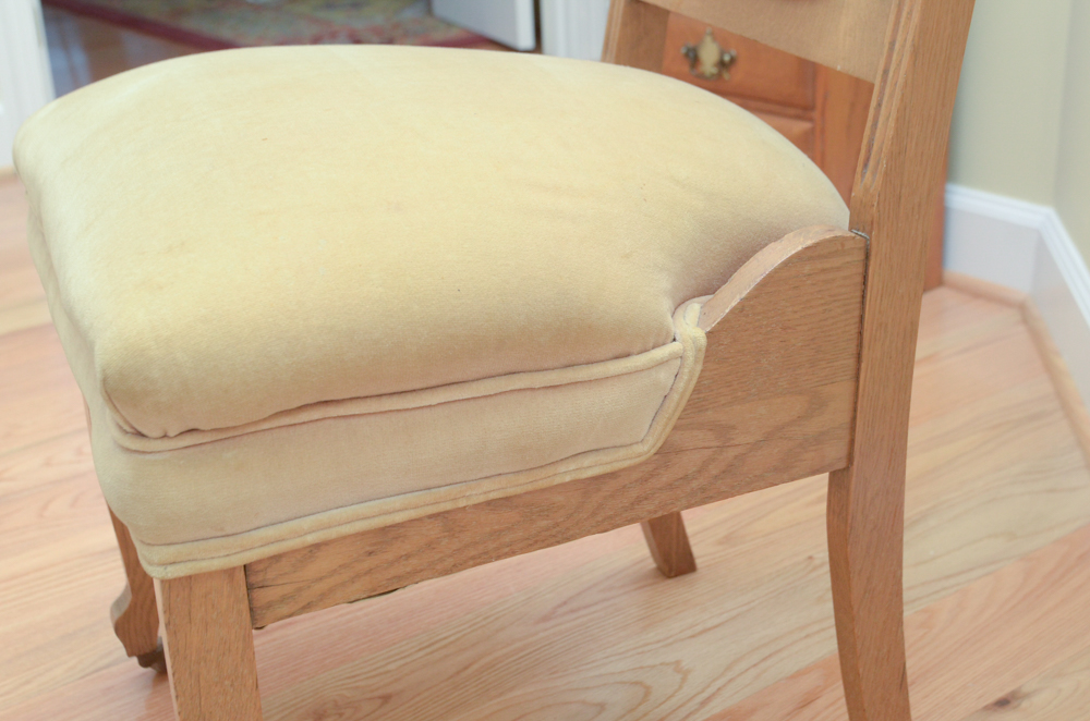 Victorian Eastlake Style Oak Parlor Chair