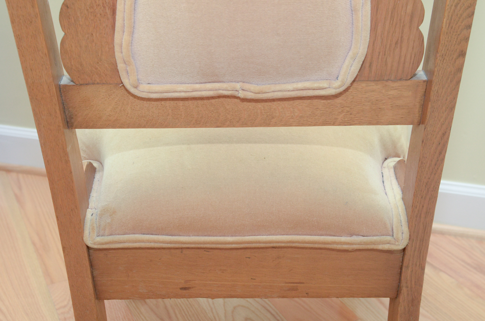 Victorian Eastlake Style Oak Parlor Chair
