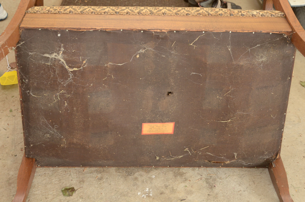 Victorian Eastlake Style Oak Settee